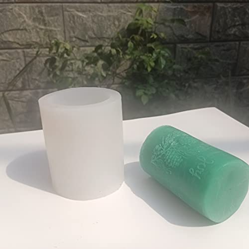 3D Cylinder Pine Cone Candle Mold - Silicone Soap Mould for DIY Soy Wax Beeswax Candles, Handmade Craft Supplies - Perfect for Holiday Decor, Wedding Centerpieces & Home Fragrance Gifts