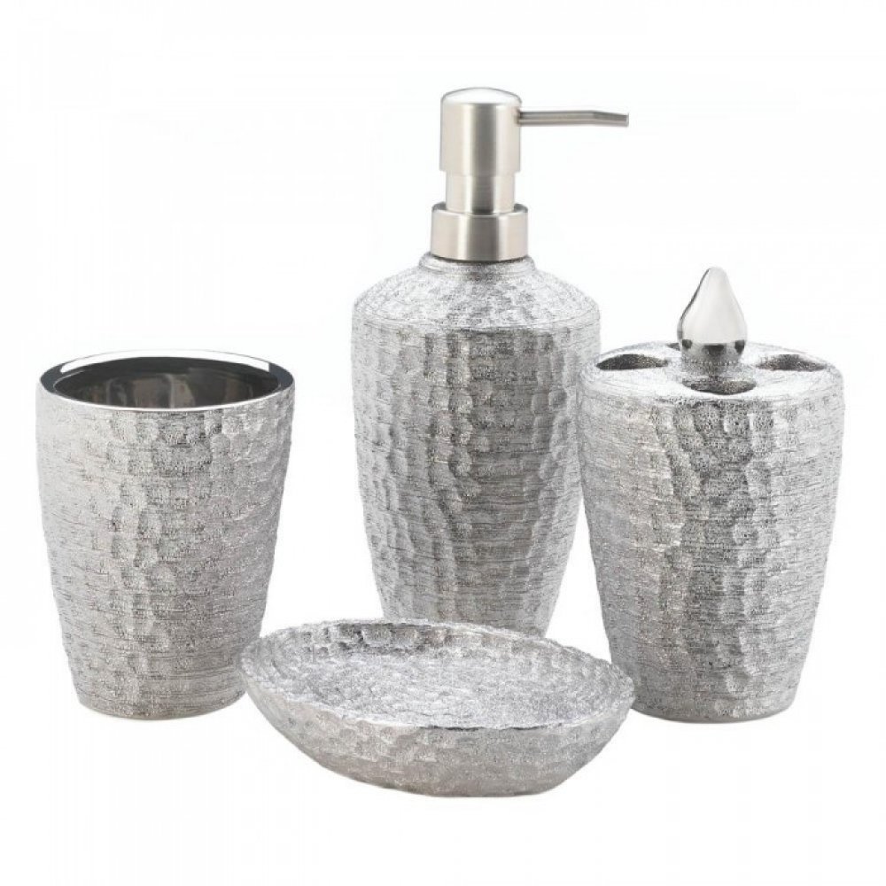 Star Tortoise 4-Piece Bathroom Accessories Set - Soap Dispenser, Toothbrush Holder, Tumbler & Soap Dish | Elegant Bathroom Decor Gift for Home, Spa & Guest Room