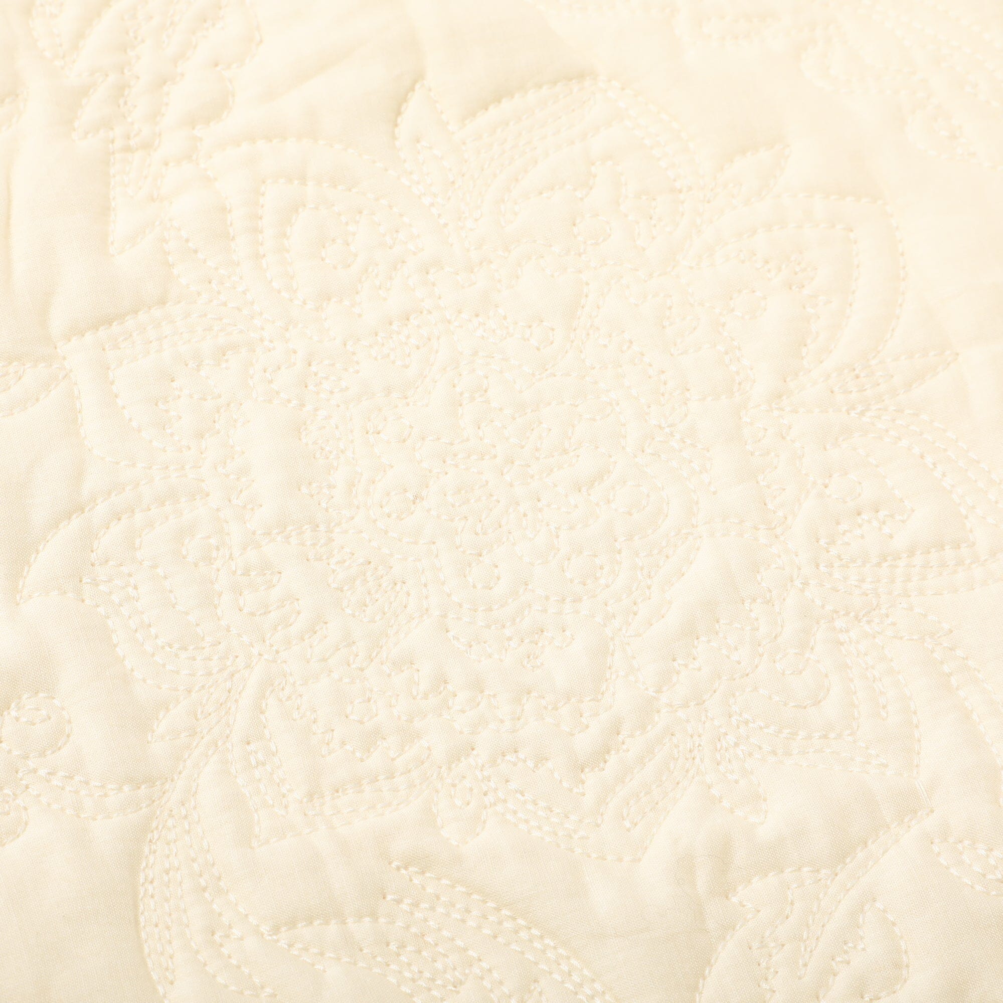Premium Damask Quilted Cushion Cover 18x18 Inches - Luxury White Decorative Pillow Case for Sofa, Bed & Home Decor - Perfect for Living Room, Bedroom & Gift Giving
