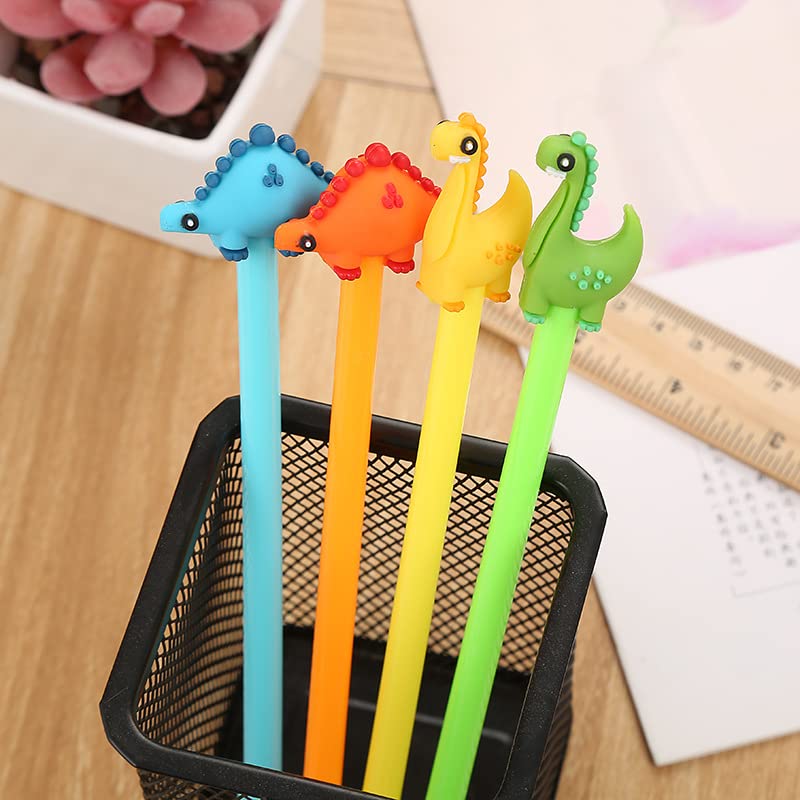 **Sencoo 8-Pack Black Gel Ink Rollerball Pens - Cartoon Dinosaur Fine Point Pens for School, Office & Gifts - Perfect for Students, Kids & Teachers**    *(Use Cases: Ideal for note-taking, homework, art projects, classroom rewards, and fun writing activities!)*