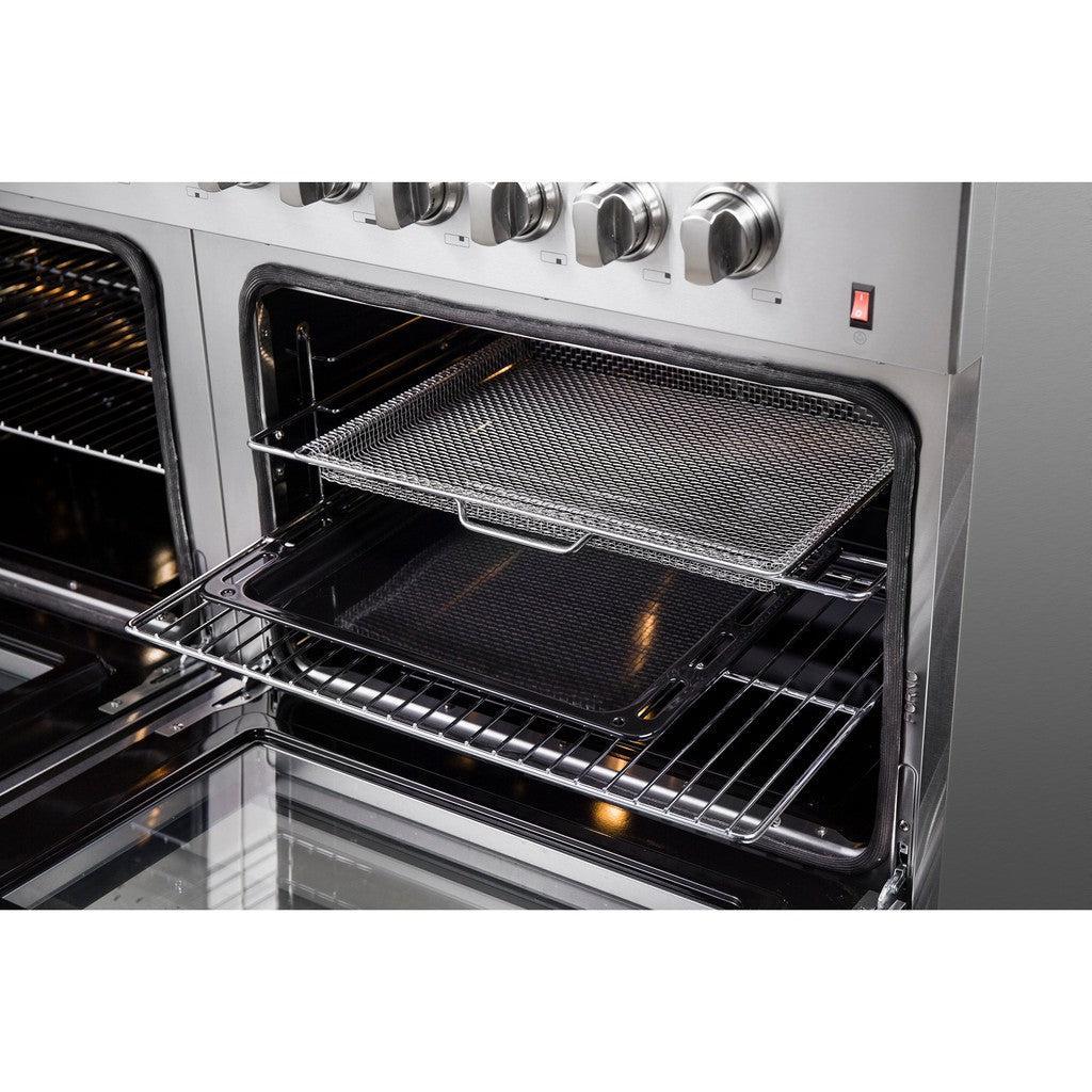 **Forno Galiano 60-Inch 8.64 cu. ft Stainless Steel Professional Freestanding Dual Fuel Range - Gold (Model FFSGS6156 60) | Ideal for Home Chefs & Gourmet Cooking**