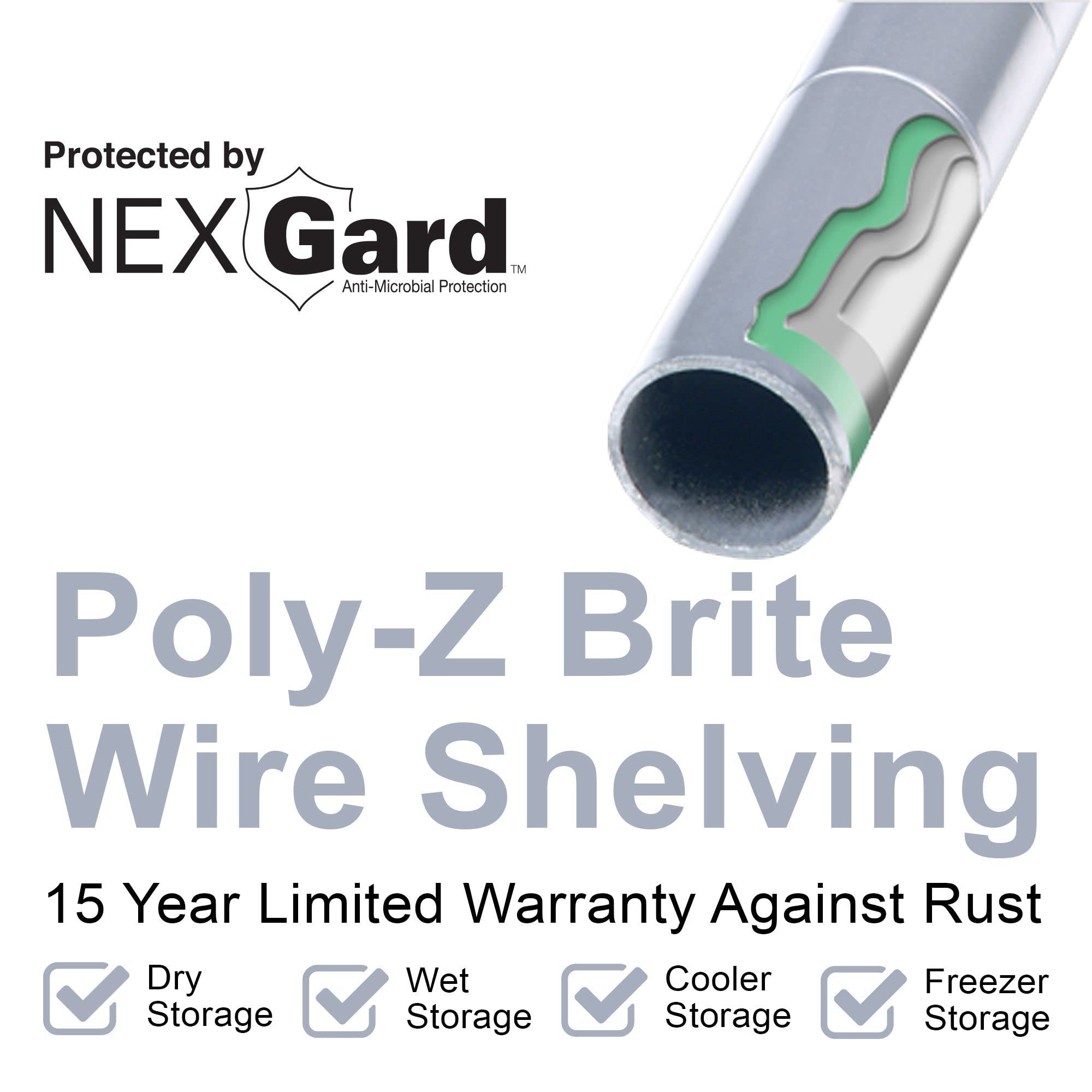 Nexel 5-Tier Adjustable Wire Shelving Unit 18