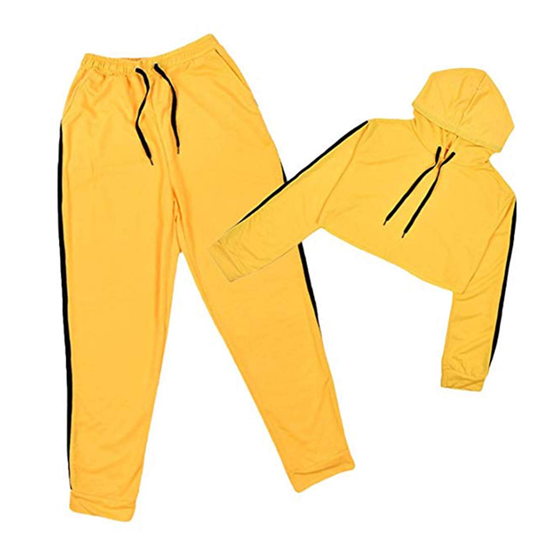 Fulision Women's 2-Piece Workout Set - Long Sleeve Hoodie & Athletic Pants for Yoga, Running & Gym | Comfortable Sportswear for Women