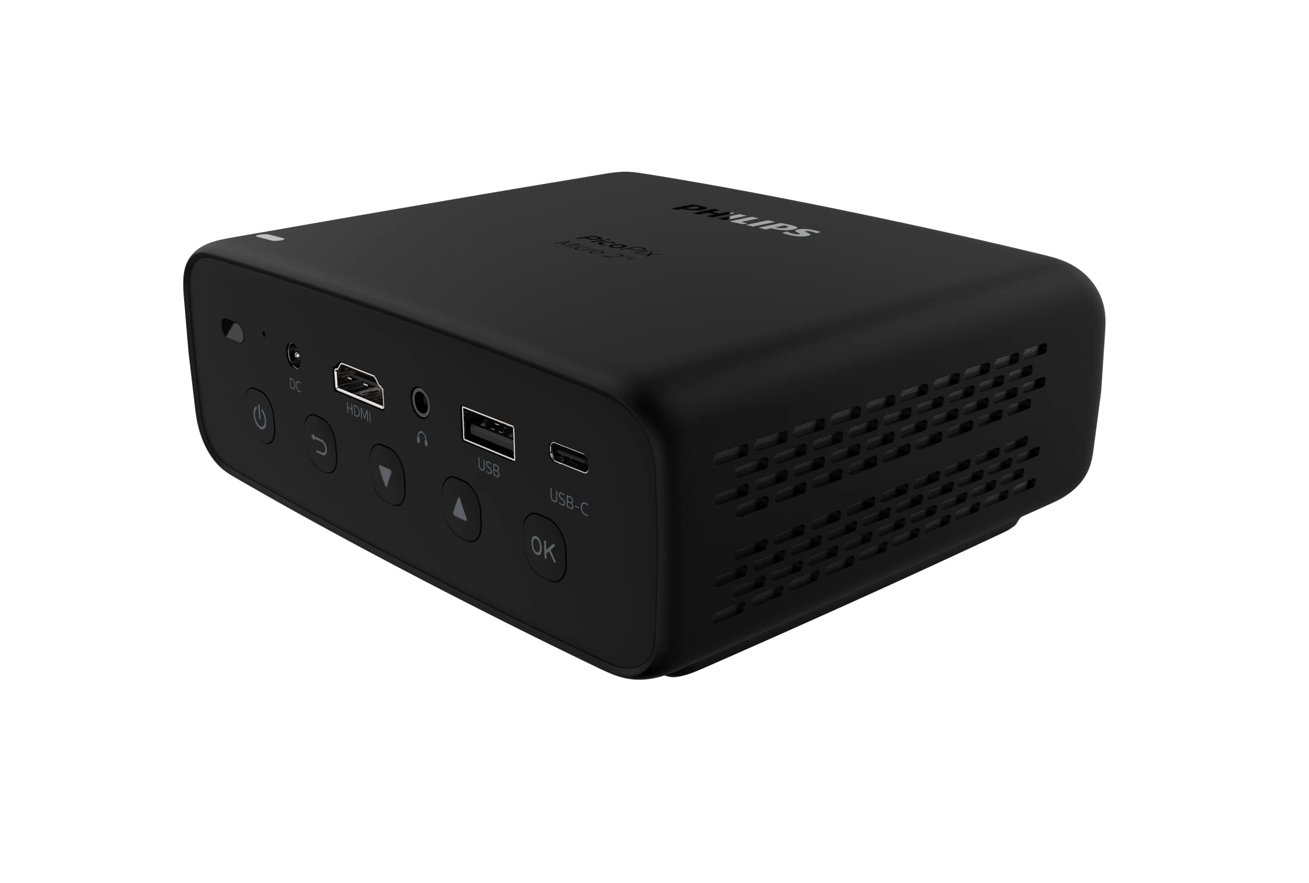 Philips PicoPix Micro 2 Portable DLP LED Projector - 1080P HD, HDMI & USB-C Connectivity, 5-Hour Battery Life - Perfect for Home Theater, Outdoor Movies, and Business Presentations