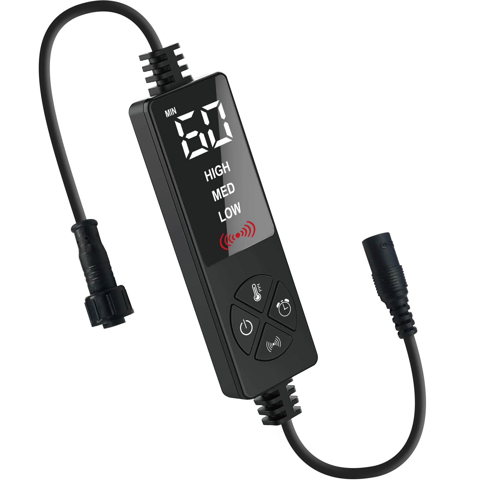Sticro Cord Controller B - 12V Heating & Vibration Pad for Car Seat Massage and Pain Relief | Perfect for Long Drives, Office Chairs & Home Relaxation