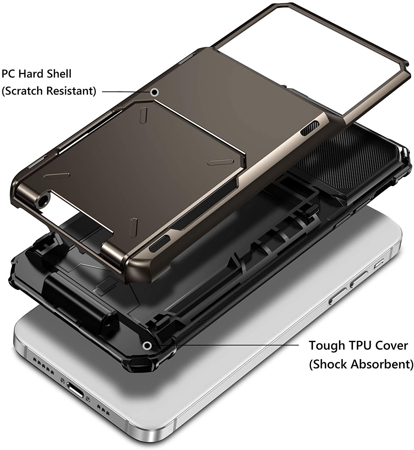 iPhone 12 Pro Max Wallet Case with Card Holder - Slim Protective Cover for Credit Cards & ID - Perfect for Everyday Use, Travel, and Business Meetings