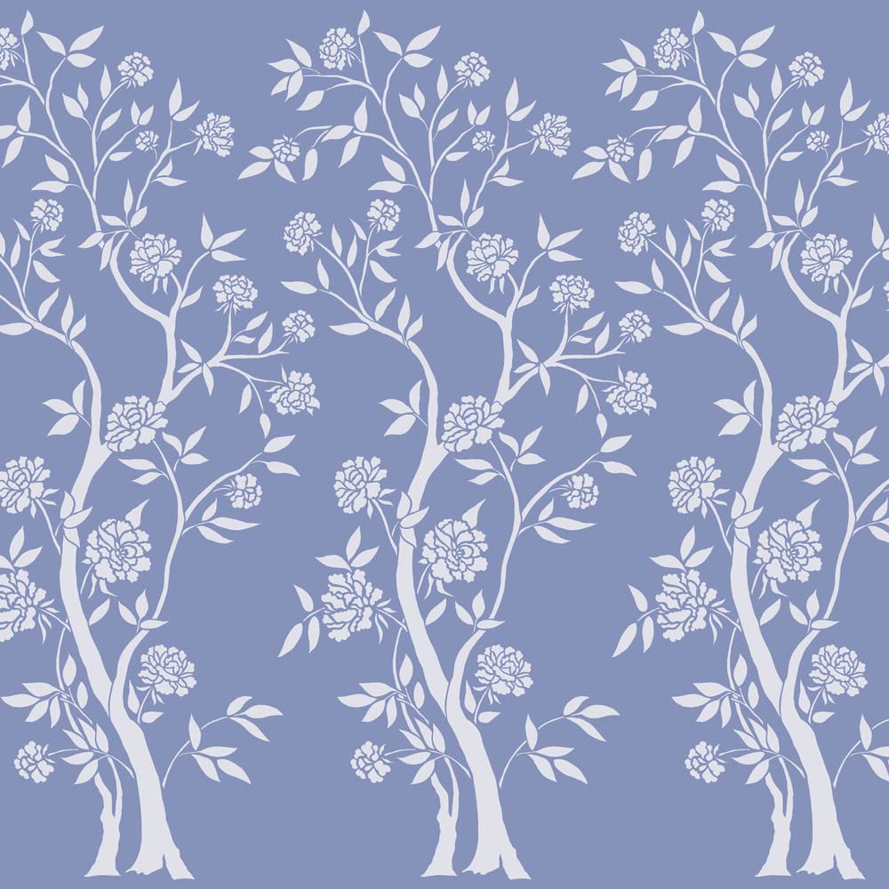 Designer Stencils Chinoiserie Rose Tree Wall Stencil 3733 - DIY Home Decor for Bedroom, Nursery & Living Room Wall Painting