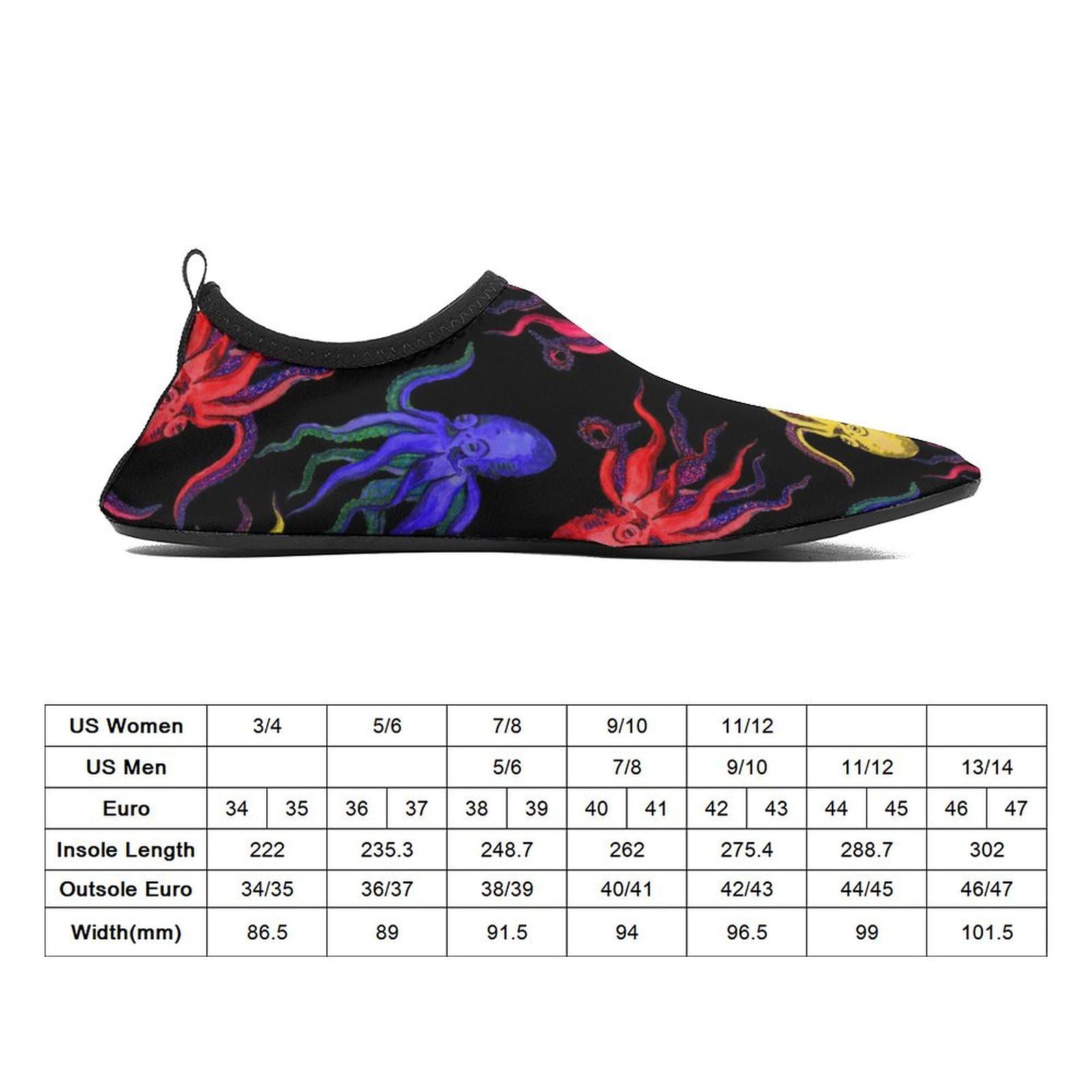 Men's Women's Water Shoes Slip-On Barefoot Beach Sneakers Aqua Socks for Swimming, Surfing, and Kayaking