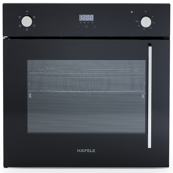 Hafele 60cm 5 Function Side Opening Oven - Built-in Electric Oven with Convection, Grill & Timer - Perfect for Baking, Roasting & Cooking in Modern Kitchens