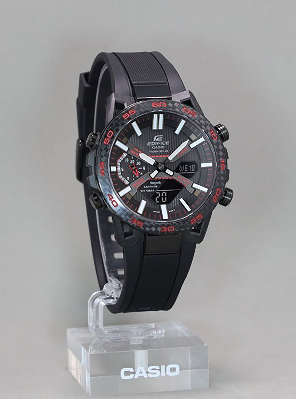 CASIO EDIFICE ECB-2000YPB-1AJF Men's Solar-Powered Chronograph Watch with Stainless Steel Band - Perfect for Business, Casual & Outdoor Activities