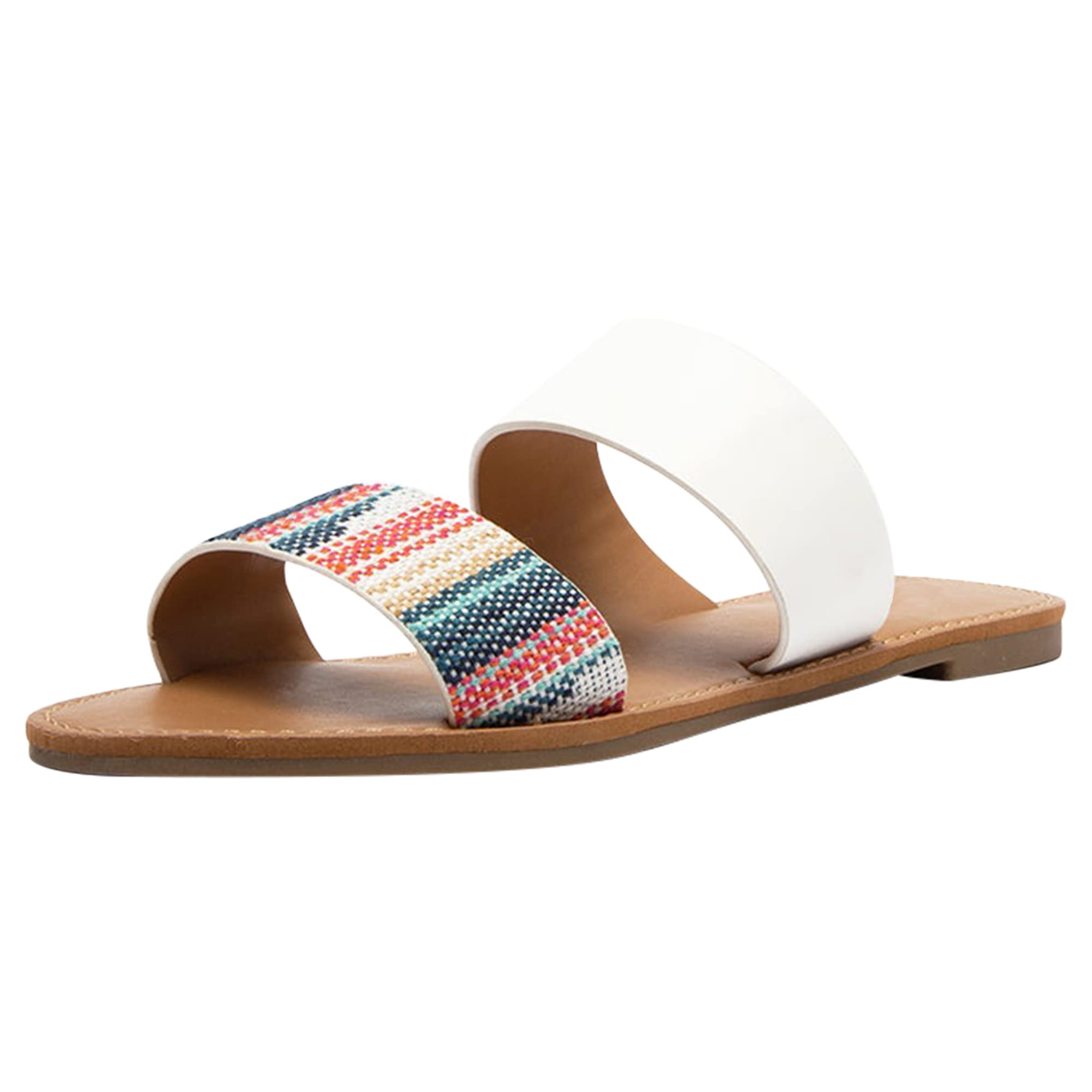 SOBEYO Women's Summer Sandals - Comfortable Two-Strap Slip-On Flip Flops with Open Toe Design | Perfect for Beach, Pool, and Casual Outings