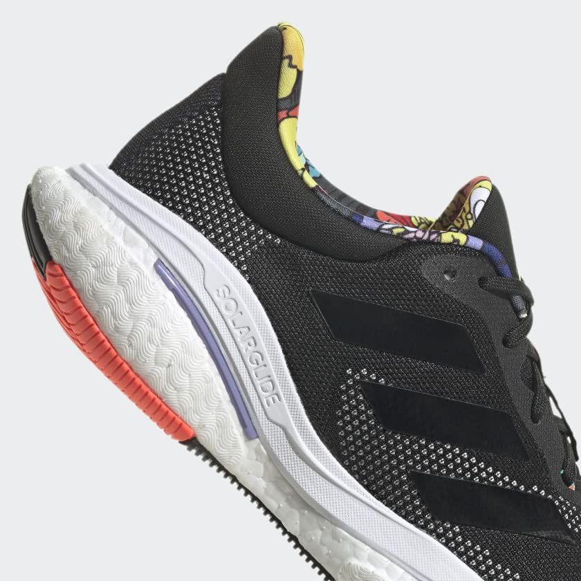 Adidas Men's Solarglide 5 Running Shoes - Lightweight Cushioned Sneakers for Jogging & Gym Workouts | Perfect for Road Running, Training & Fitness Enthusiasts