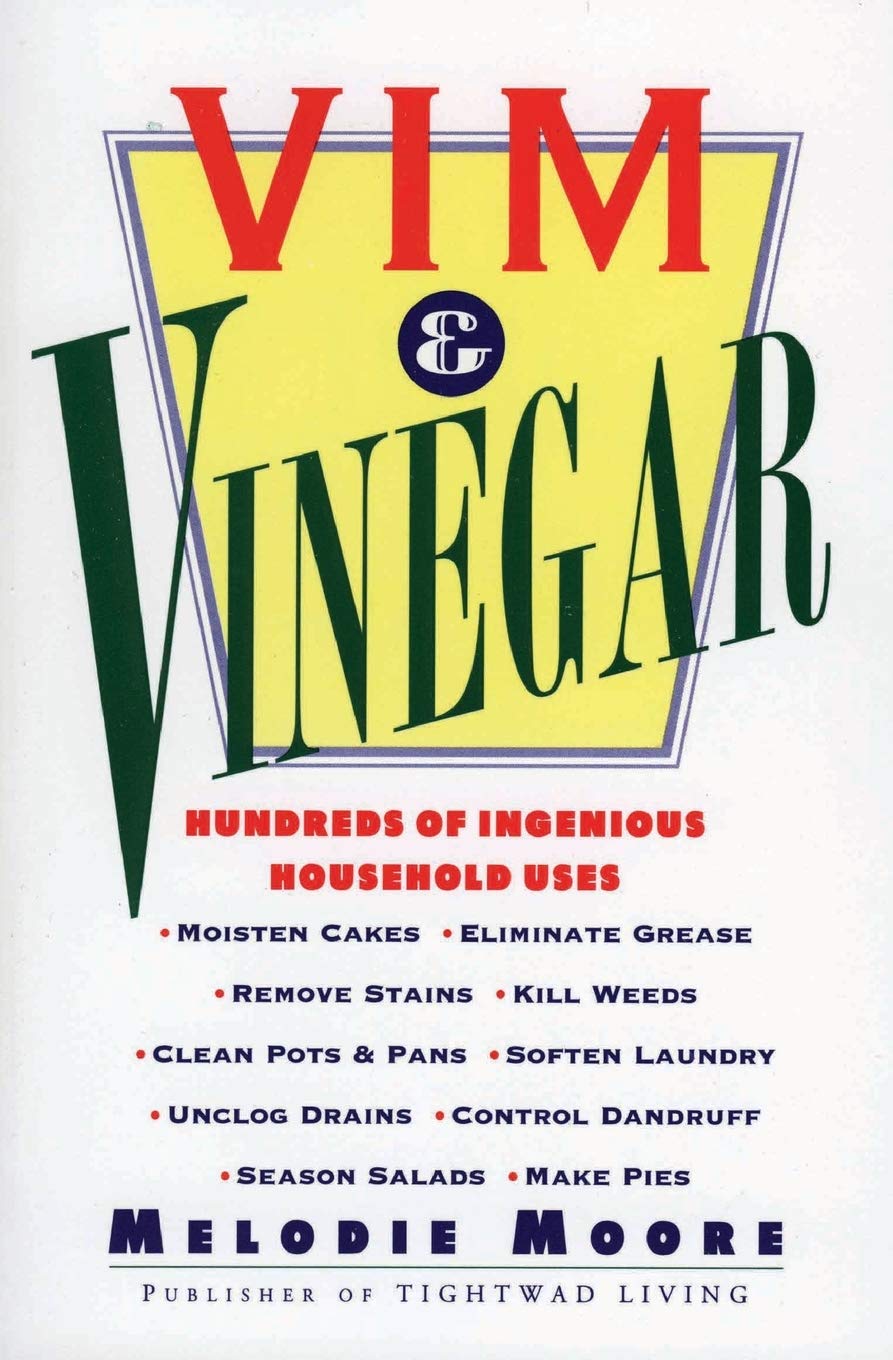 Vim & Vinegar: Multi-Purpose Cleaning Solution for Moistening Cakes, Degreasing, Stain Removal, Weed Killer, Pot & Pan Cleaner, Laundry Softener, Drain Unclogger, Dandruff Control & Salad Dressing | Perfect for Kitchen, Home Cleaning & Gardening