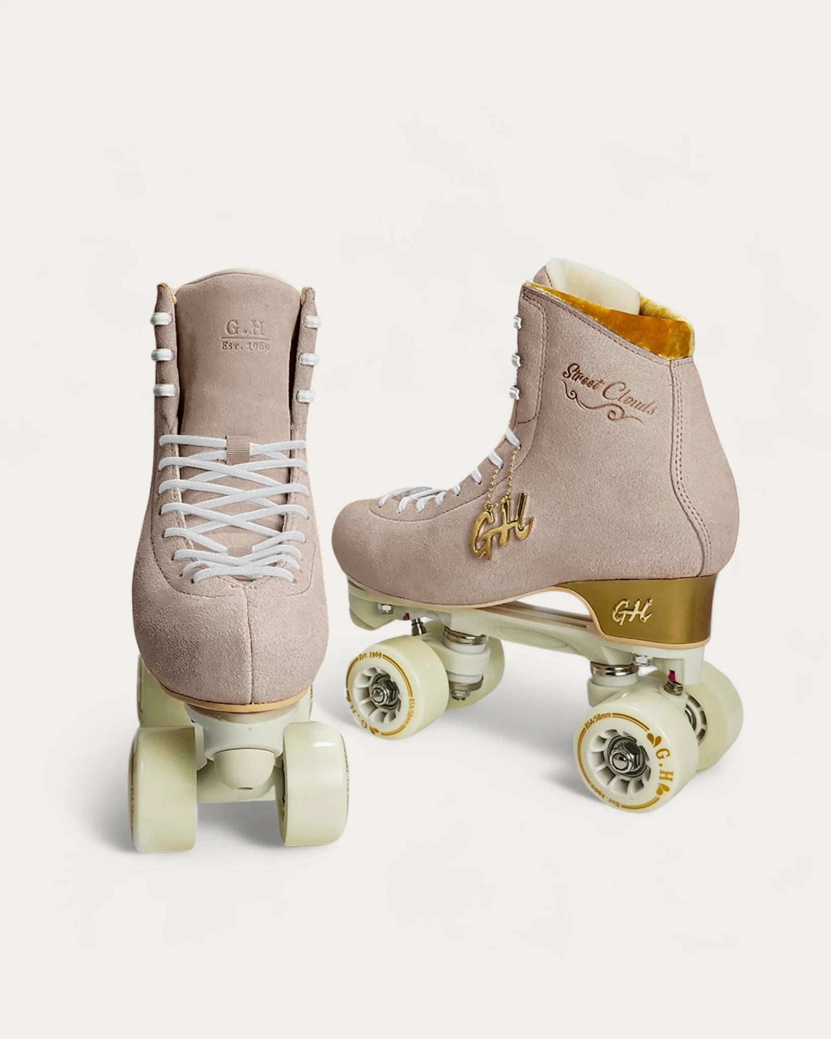 GH Street Clouds Quad Roller Skates for Women & Men - Adjustable Outdoor/Indoor Roller Skates with Light-Up Wheels - Perfect for Rink, Park, Street Skating & Fitness