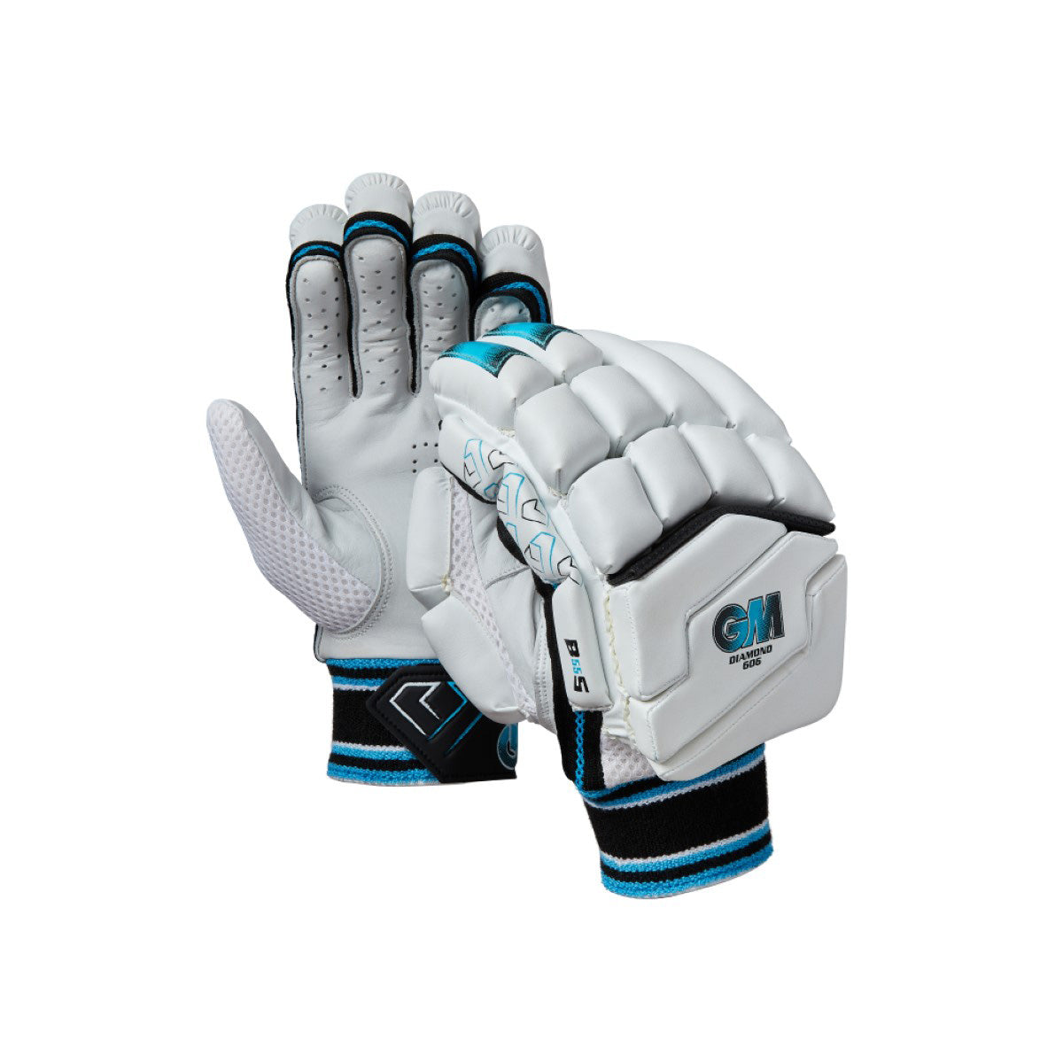Gunn & Moore Diamond 606 Cricket Batting Gloves - Premium Leather Protection for Cricket Players - Perfect for Practice & Match Play