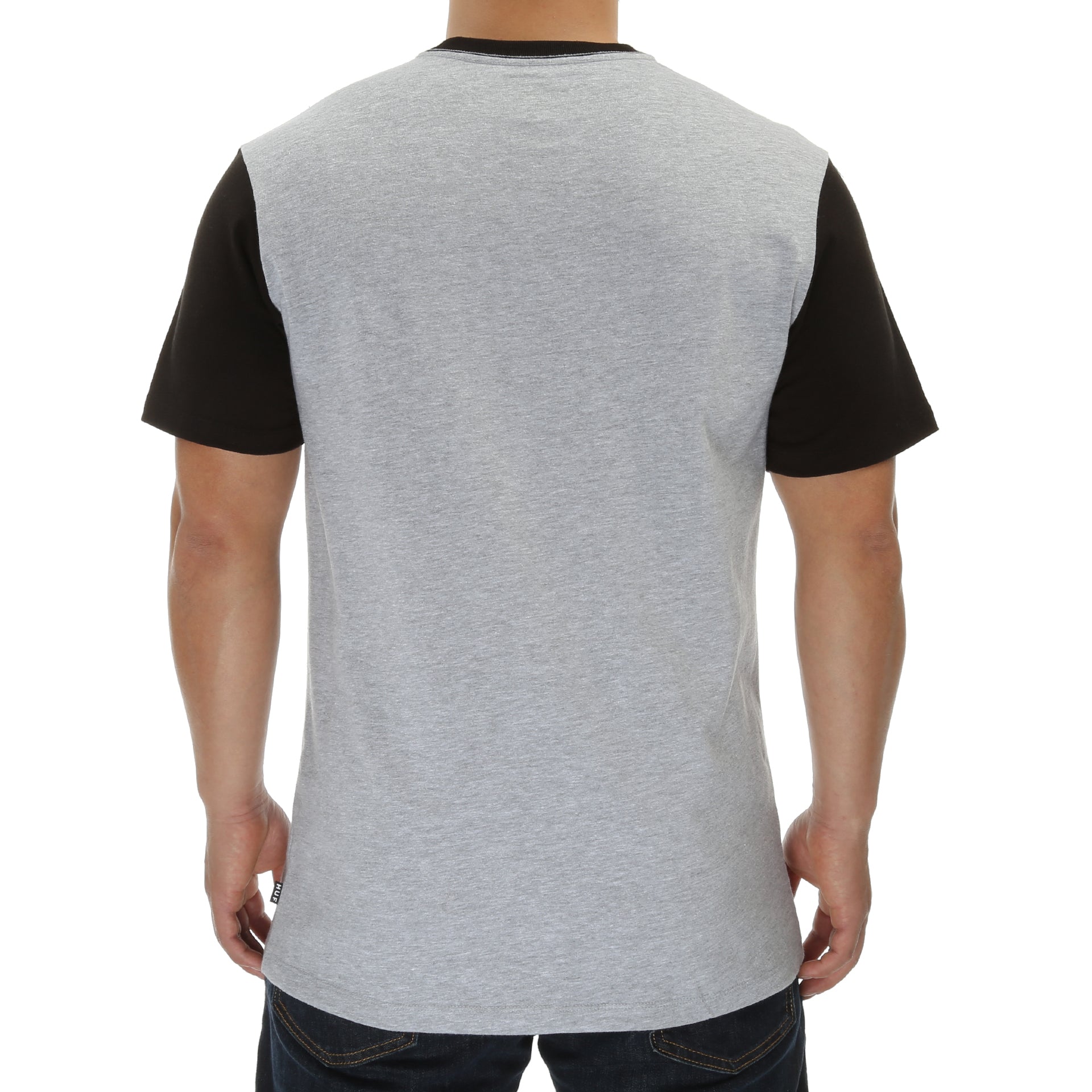 Huf Worldwide Henley T-Shirt for Men - Arctic Grey | Casual Streetwear Top for Everyday Wear & Urban Fashion