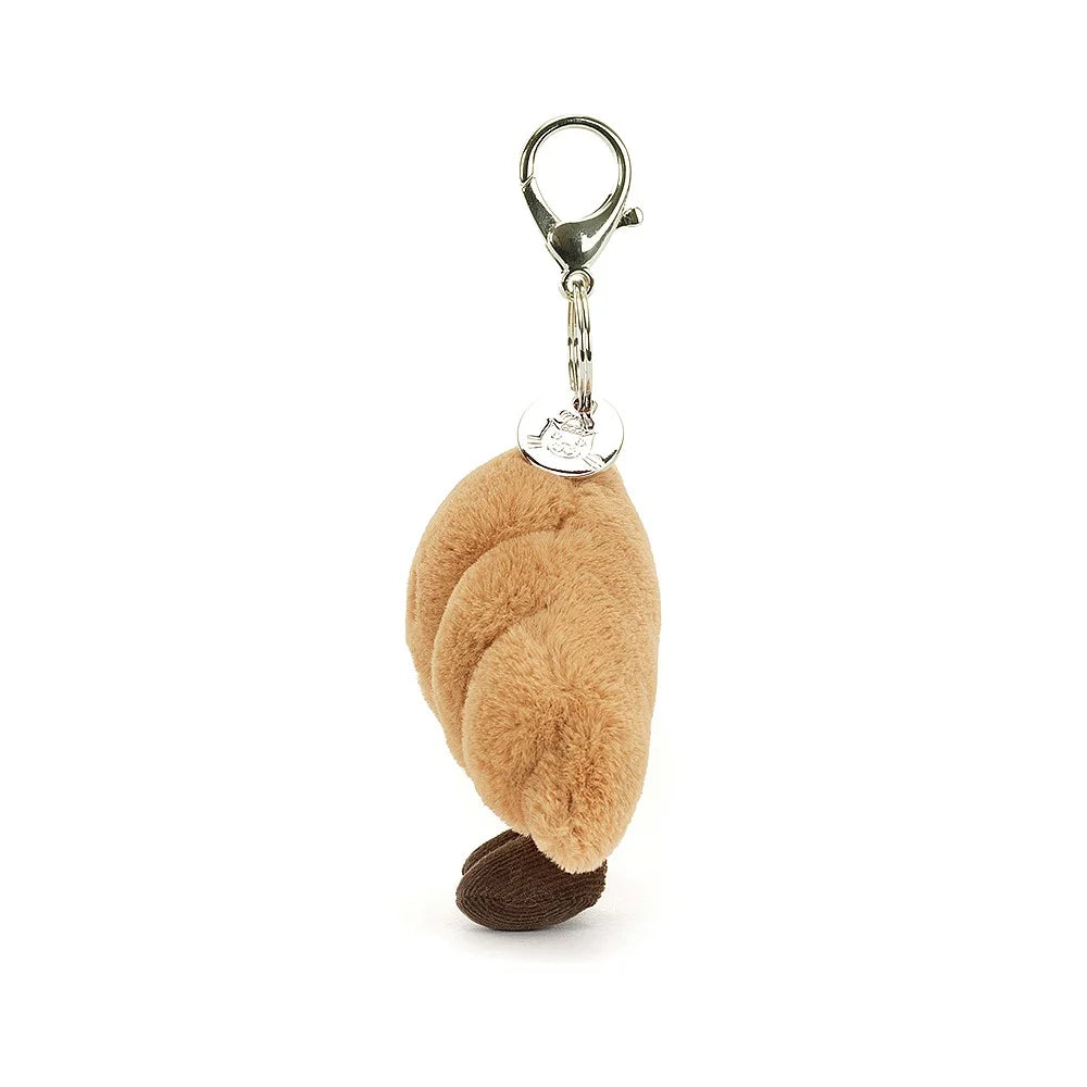 Amuseable Croissant Bag Charm - Cute & Funny Keychain Accessory for Handbags, Backpacks & Keys | Perfect Gift for Food Lovers & Fashion Enthusiasts