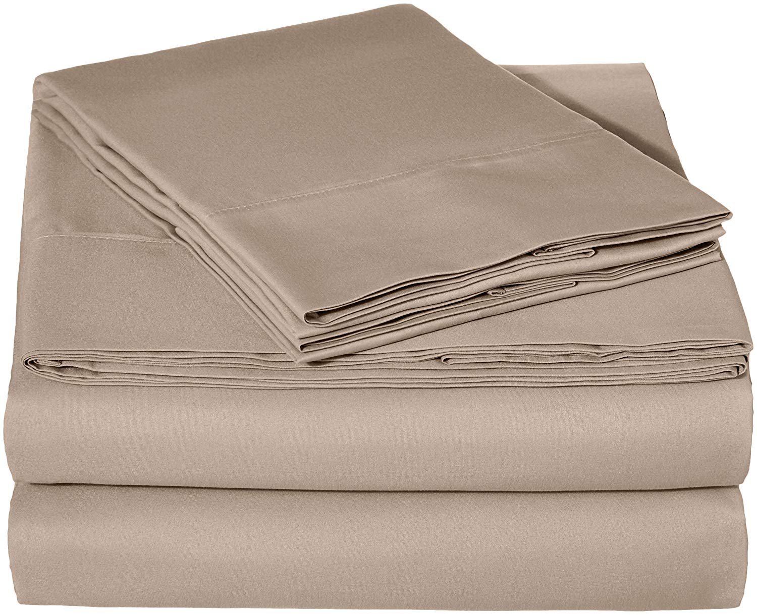 Taupe 6-Piece RV King Sheet Set - 100% Cotton, Ultra-Soft & Hypoallergenic with 21-Inch Deep Pockets | Perfect for RVs, Campers, and Small Spaces