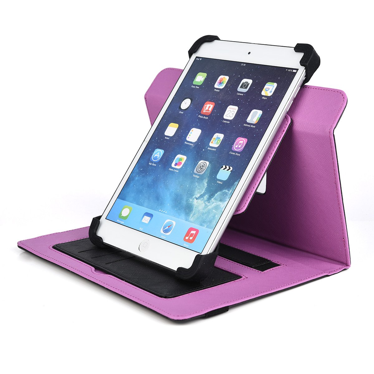 Kroo Universal Tablet Folio Case for 6-8 Inch Tablets (MU08VTK1) - Perfect for Work, School & Travel