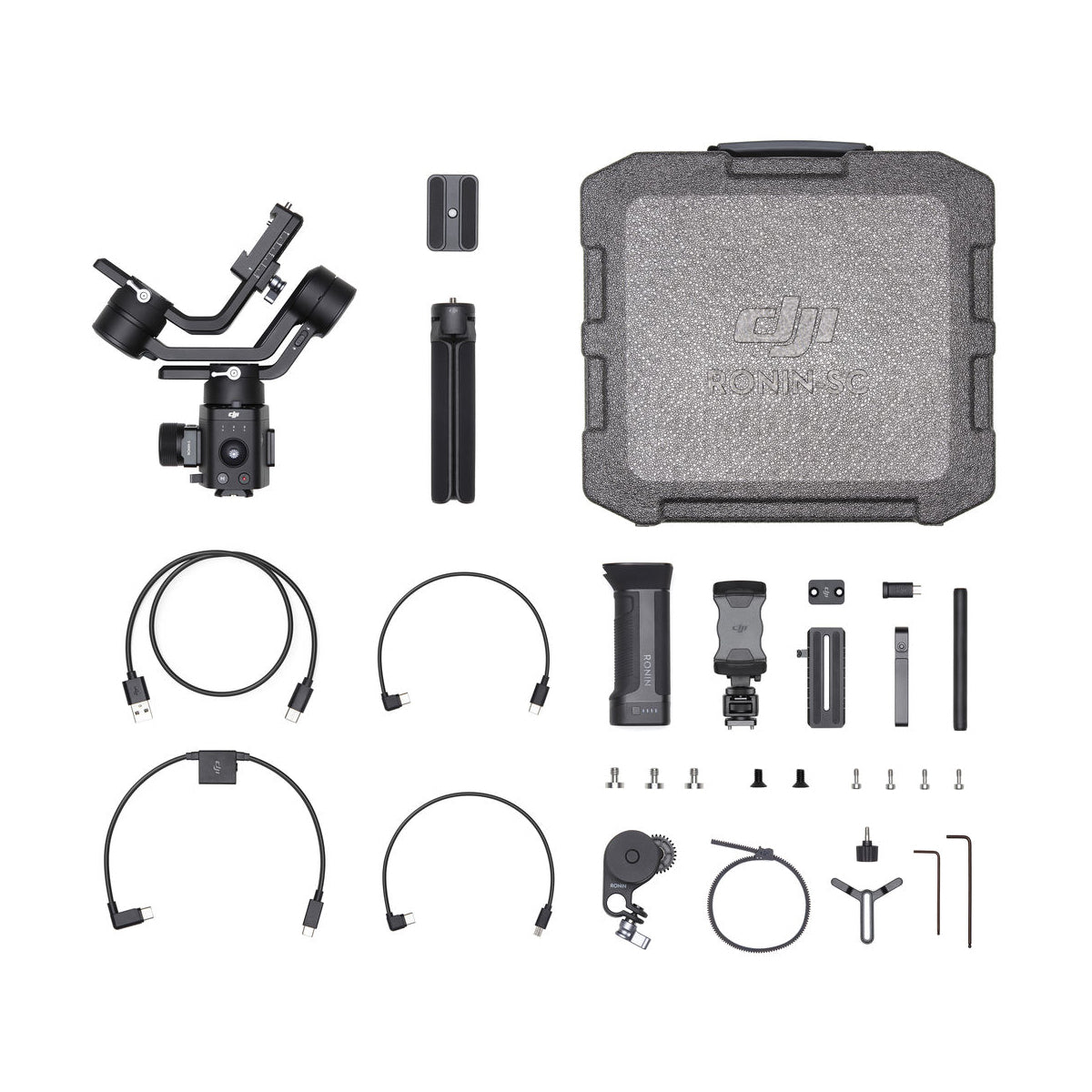 DJI Ronin SC Gimbal Stabilizer Pro Combo Kit - 3-Axis Handheld Stabilizer for DSLR & Mirrorless Cameras - Perfect for Vlogging, Filmmaking & Travel Videography