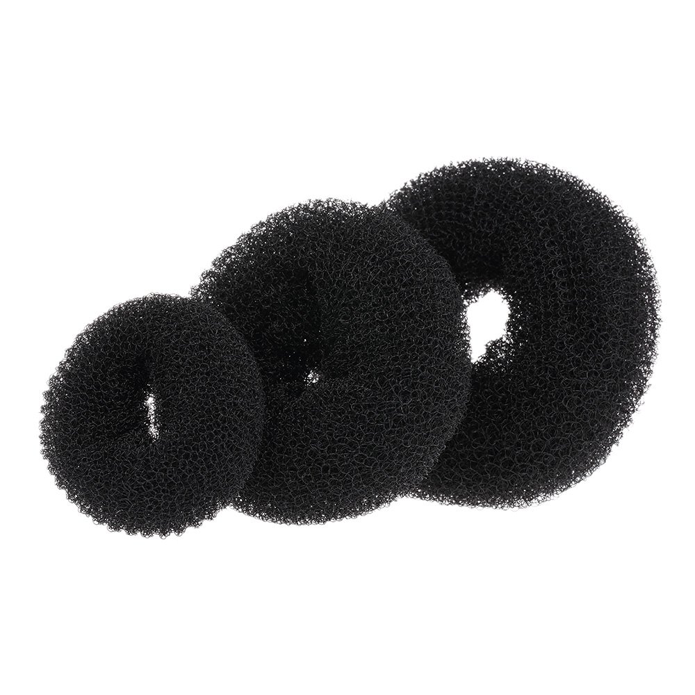 LAURAG Hair Bands 3-Piece Set - Women's Magic Hair Donut Bun Maker, Styling Tool & Hair Ring Accessories (S/M/L) - Perfect for Updos, Ponytails & Special Occasions