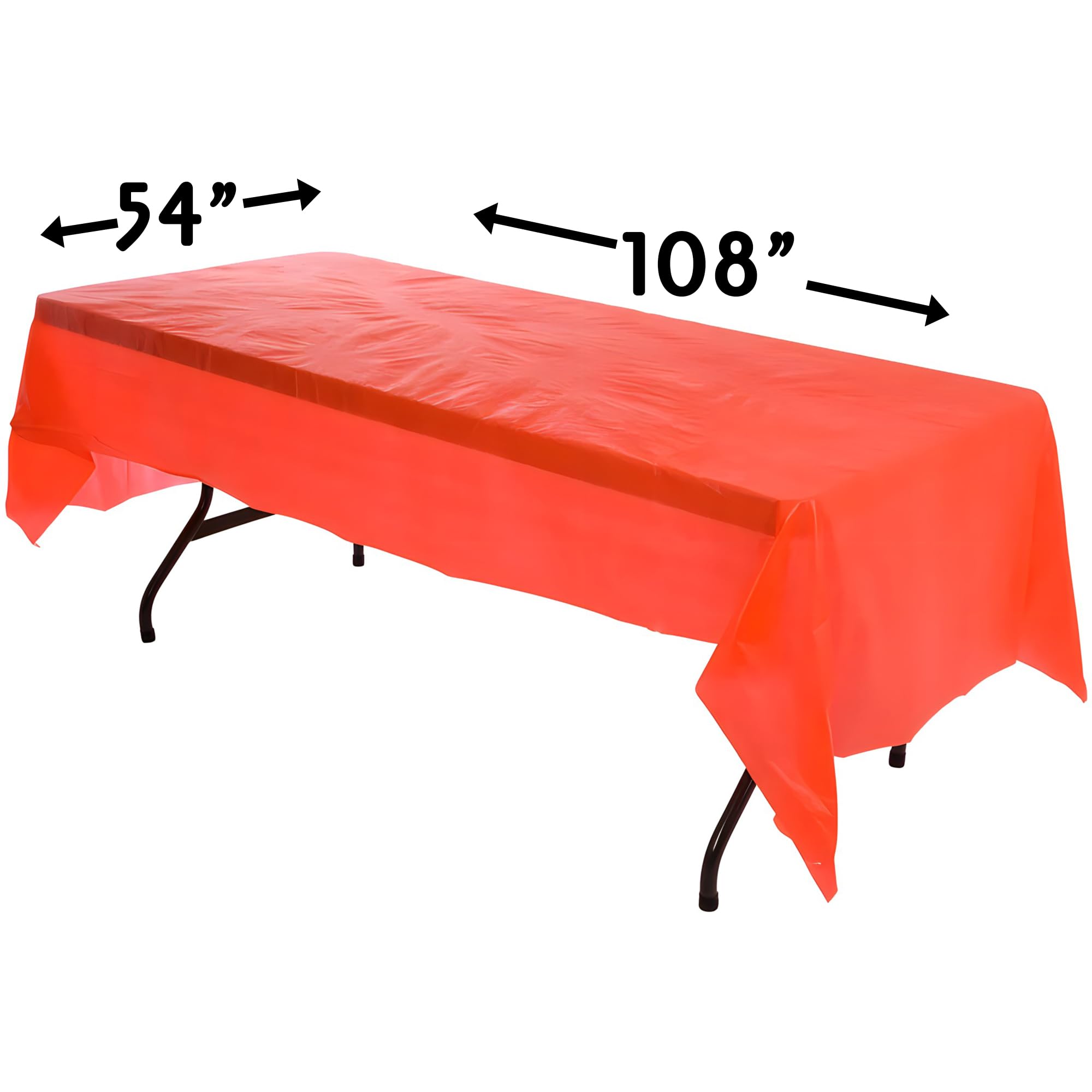 Rhode Island Novelty 54 x 108 Inch Red Tablecloth - Premium Polyester Banquet Table Cover for Parties, Weddings & Events