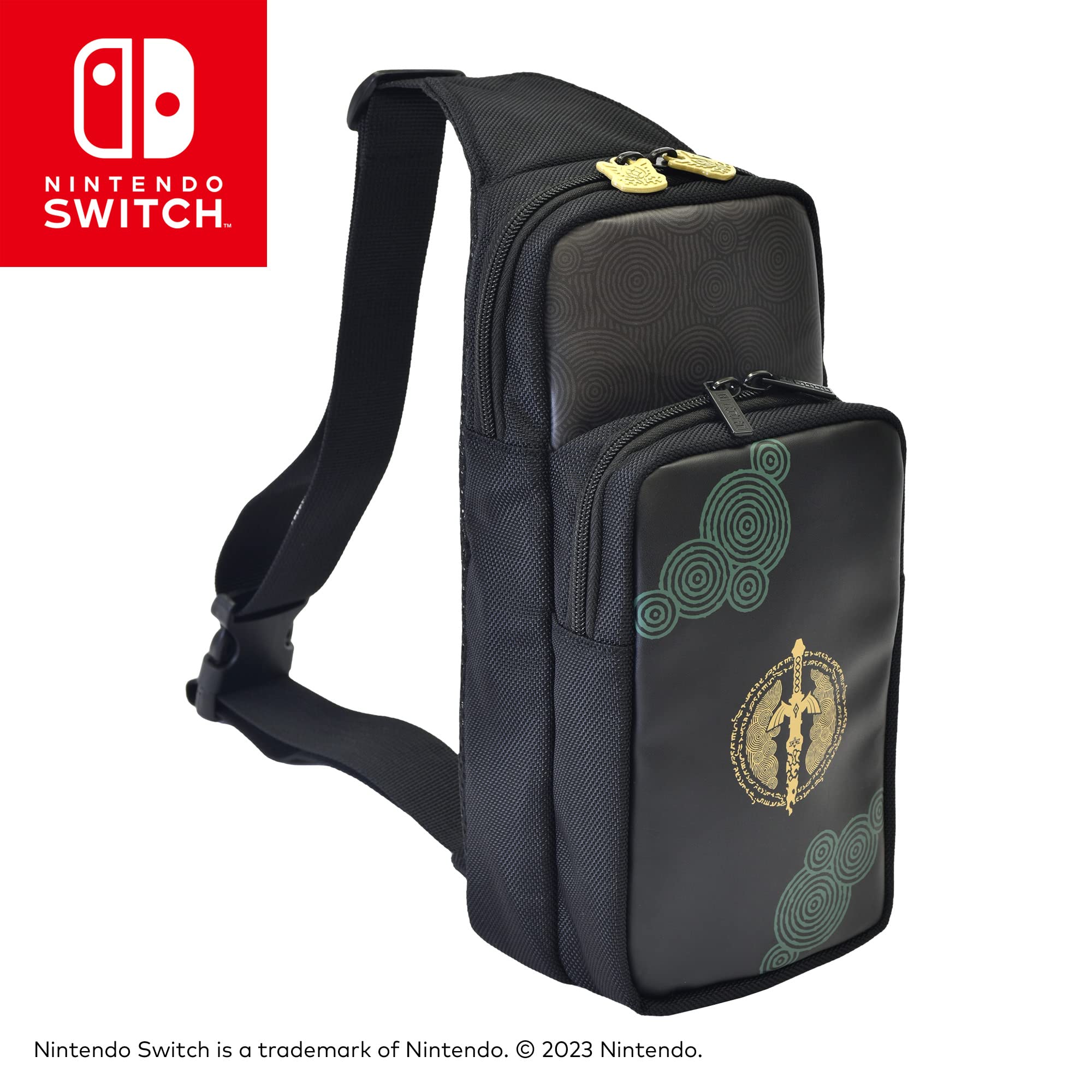 HORI Adventure Pack (The Legend of Zelda: Tears of the Kingdom Edition) - Officially Licensed Nintendo Switch Crossbody Bag for Switch/Switch Lite/Switch OLED - Perfect for Gaming On-The-Go & Travel Accessories