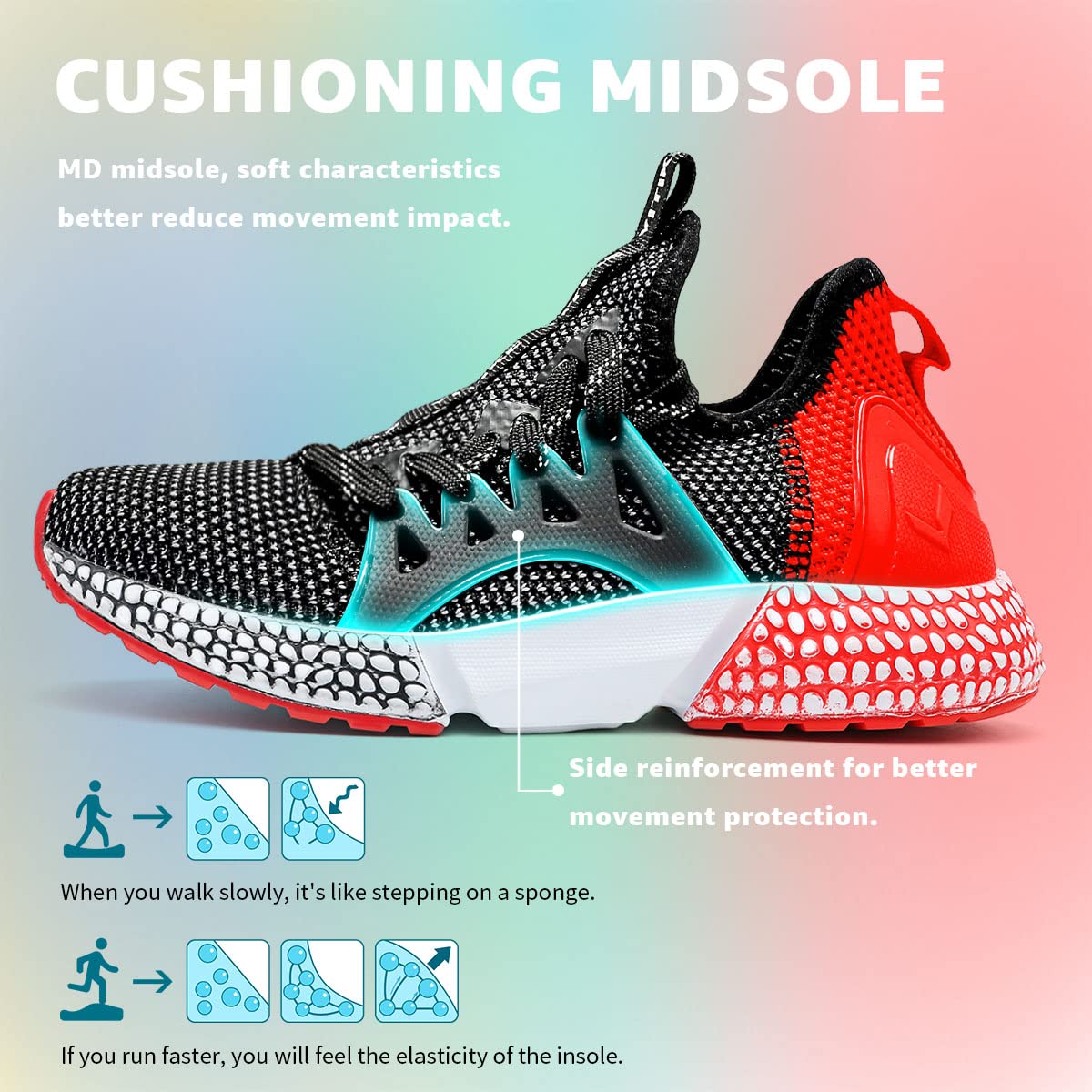 WETIKE Breathable Mesh Slip-On Running Shoes - Lightweight Athletic Sneakers for Men & Women - Perfect for Jogging, Gym Workouts & Casual Wear