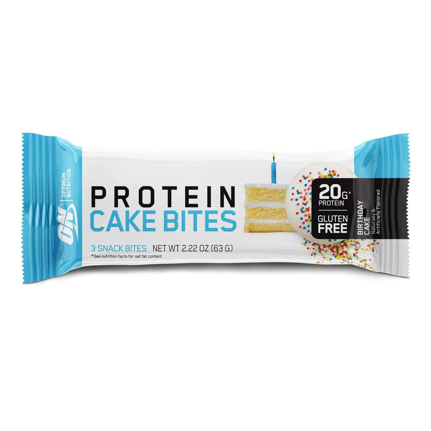 Optimum Nutrition Protein Cake Bites - Whipped Protein Bars for On-the-Go Snacking | Low Sugar, High Protein Dessert | Birthday Cake Flavor | 9 Count Pack | Perfect for Gym, Work & Travel