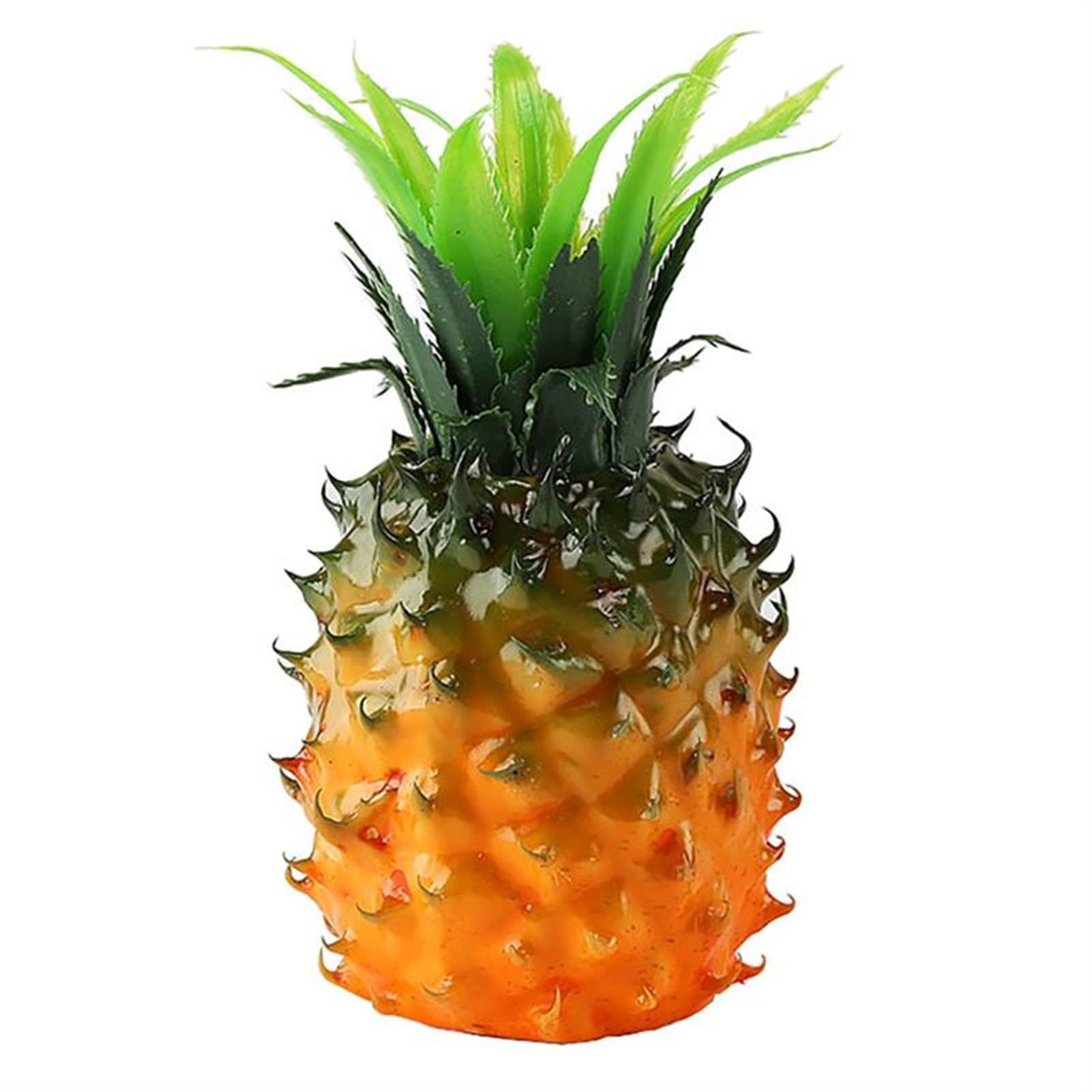 Artificial Pineapple Decor - Fake Plastic Pineapple Fruit for Home, Party & Tropical Theme Decoration (Multi-Color, Large Size) - Perfect for Centerpieces, Tabletop Displays & Beach-Themed Events