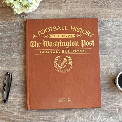 Personalized College Football Newspaper History Book - A3 Large Deluxe Hardcover for Fans, Alumni & Students | Unique Sports Memorabilia Gift for Graduation, Game Day & Home Decor