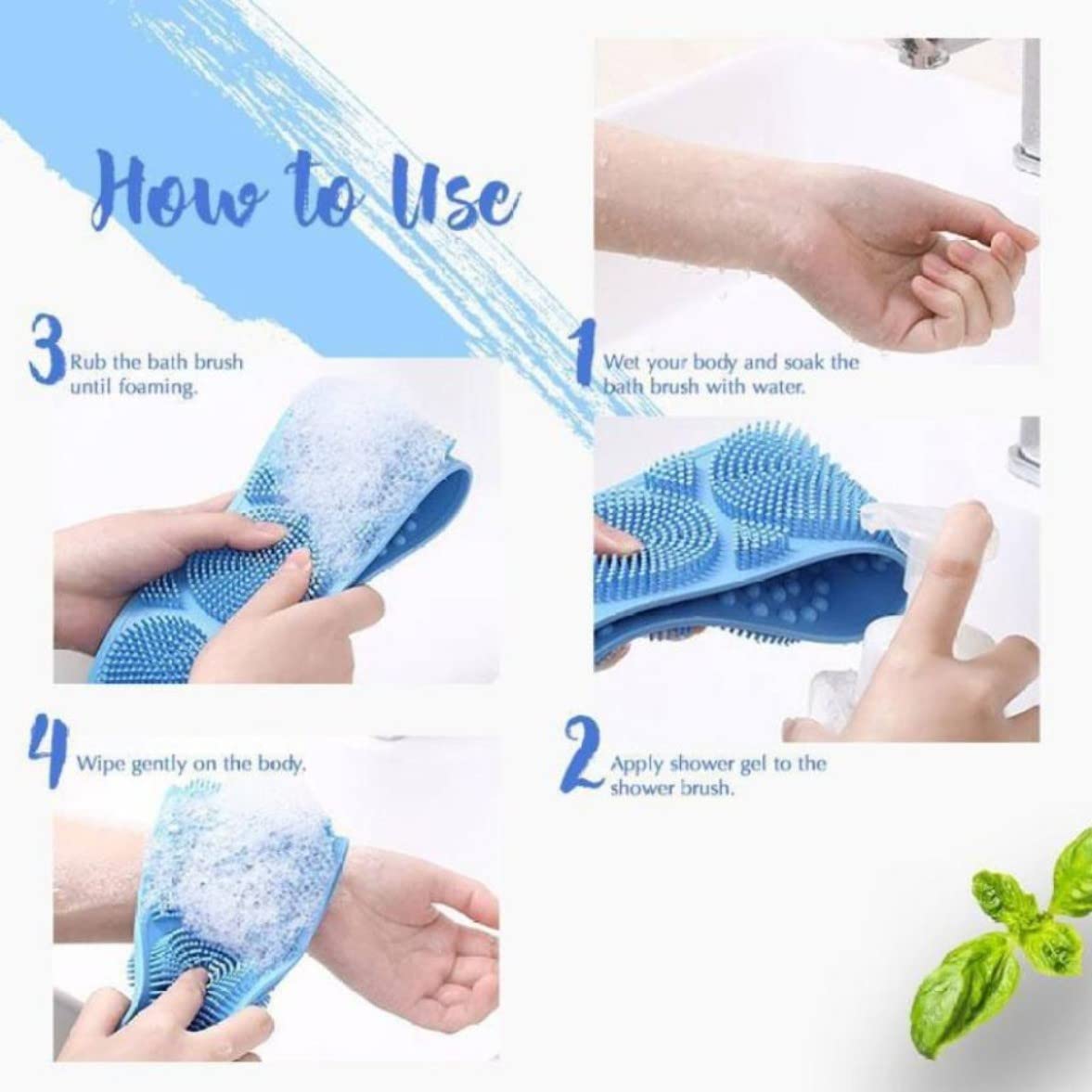 Premium Silicone Body Scrubber Belt - Exfoliating Back Scrubber for Shower & Bath, Dead Skin Remover Brush - Ideal for Deep Cleansing, Spa Days & Gift Sets