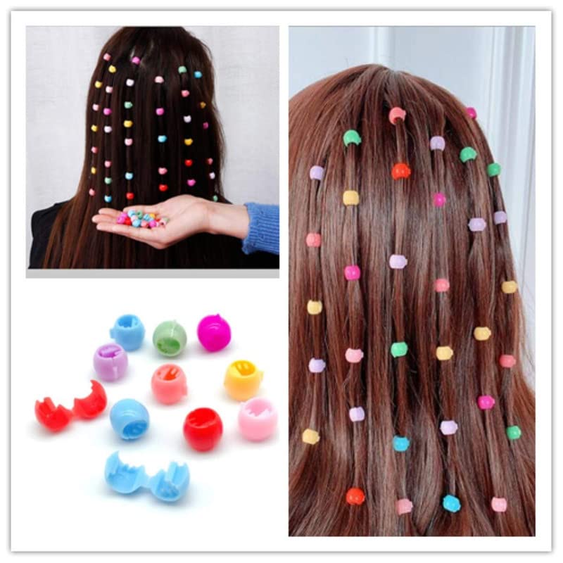 Shidara Rainbow Mini Claw Hair Clips - 100pcs Tiny Plastic Hair Claws for Braids, Beads & Hairstyles | Hair Accessories for Women, Girls & Kids | Perfect for School, Parties & Daily Styling