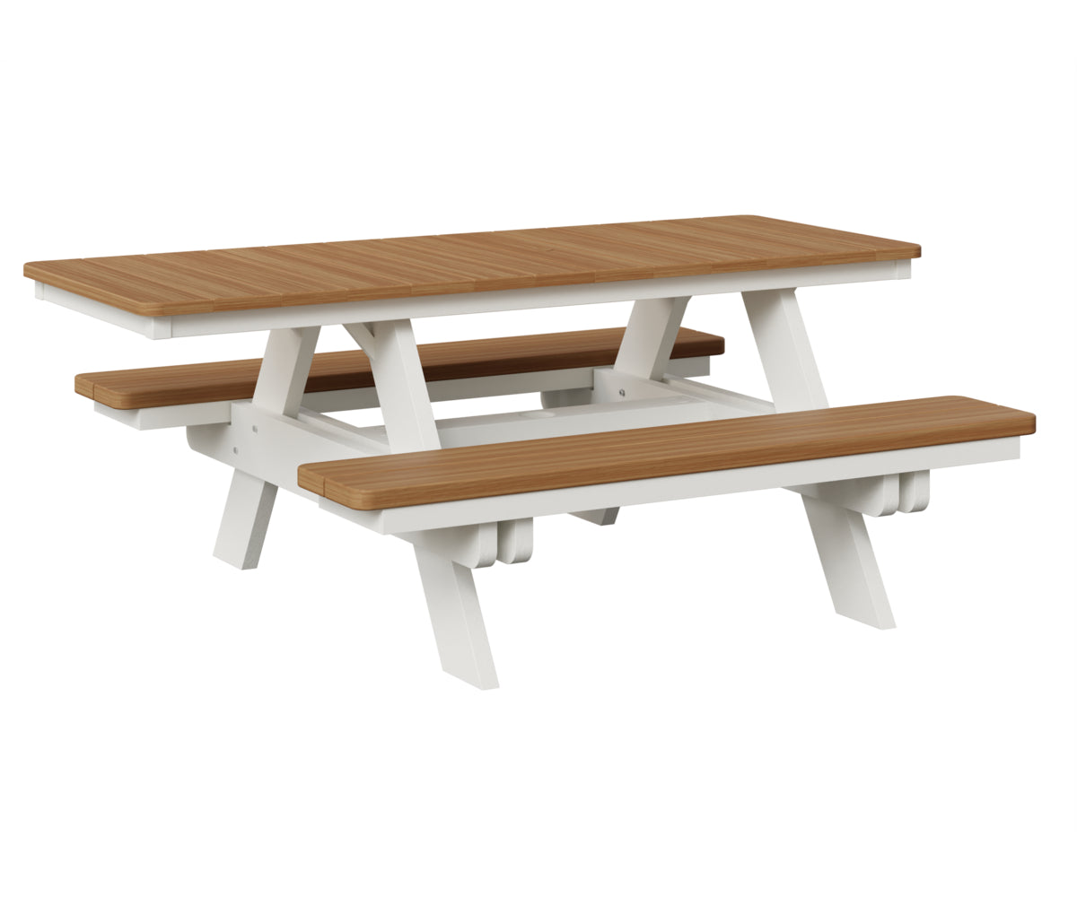 Natural Teak on White