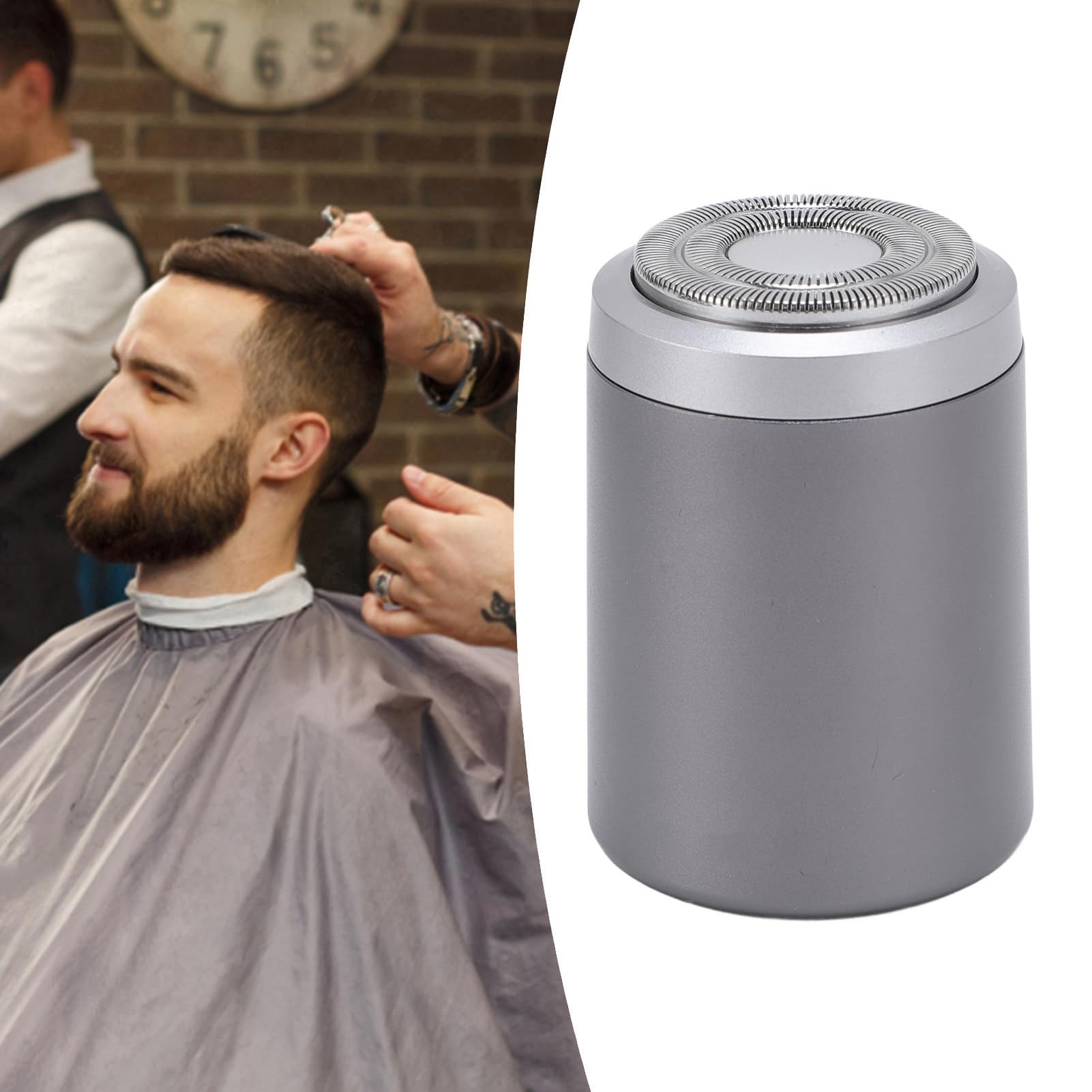 Premium Electric Foil Shaver for Men - Waterproof Rechargeable Beard Trimmer with Travel Case - Portable Cordless Shaver for Smooth Shaving at Home, Gym & Travel