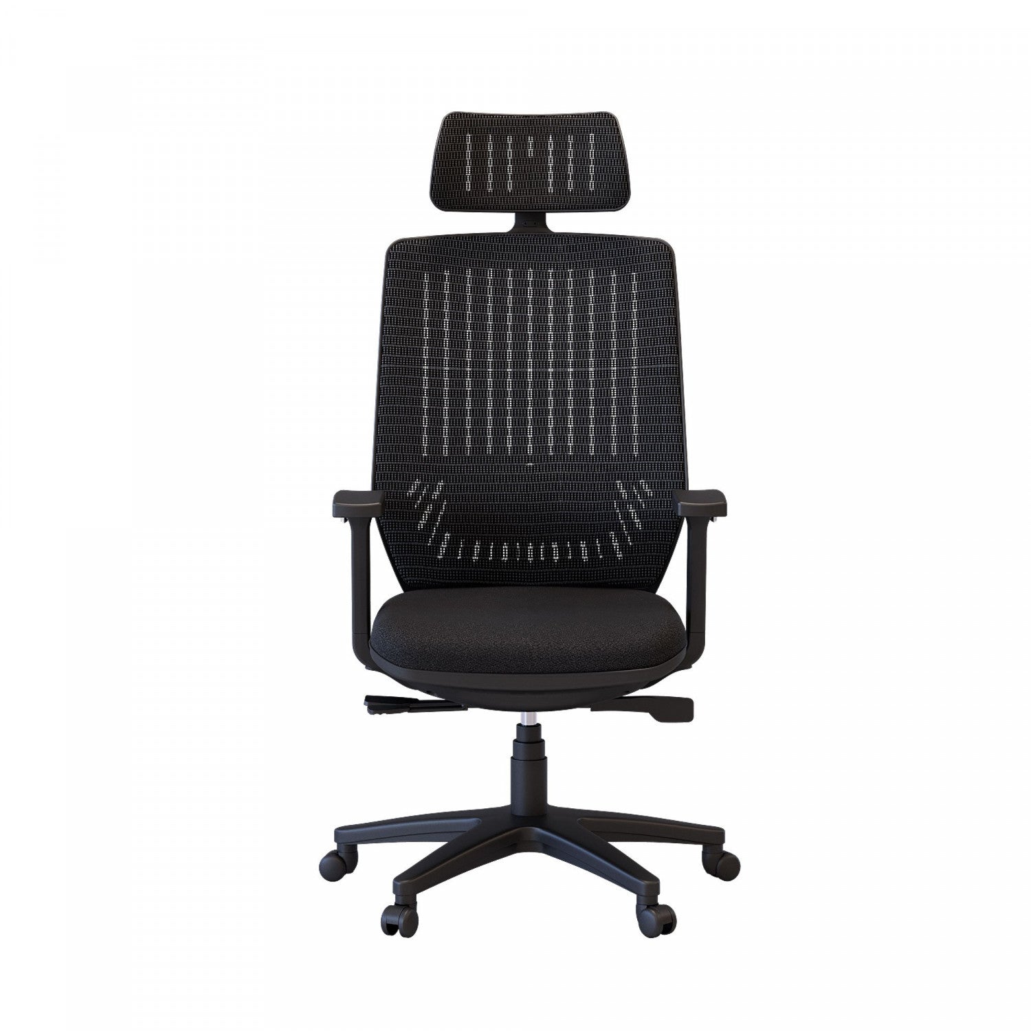 Noah Ergonomic Office Chair - Black - Adjustable Height & Lumbar Support for Home & Office Workspace