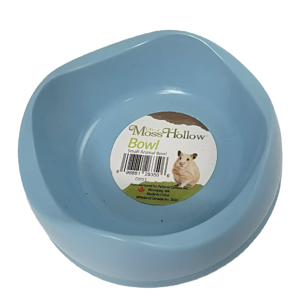 Natural Moss Hollow Small Animal Bowl for Hamsters, Rabbits & Guinea Pigs - Eco-Friendly Pet Feeding Dish for Cages & Outdoor Habitats