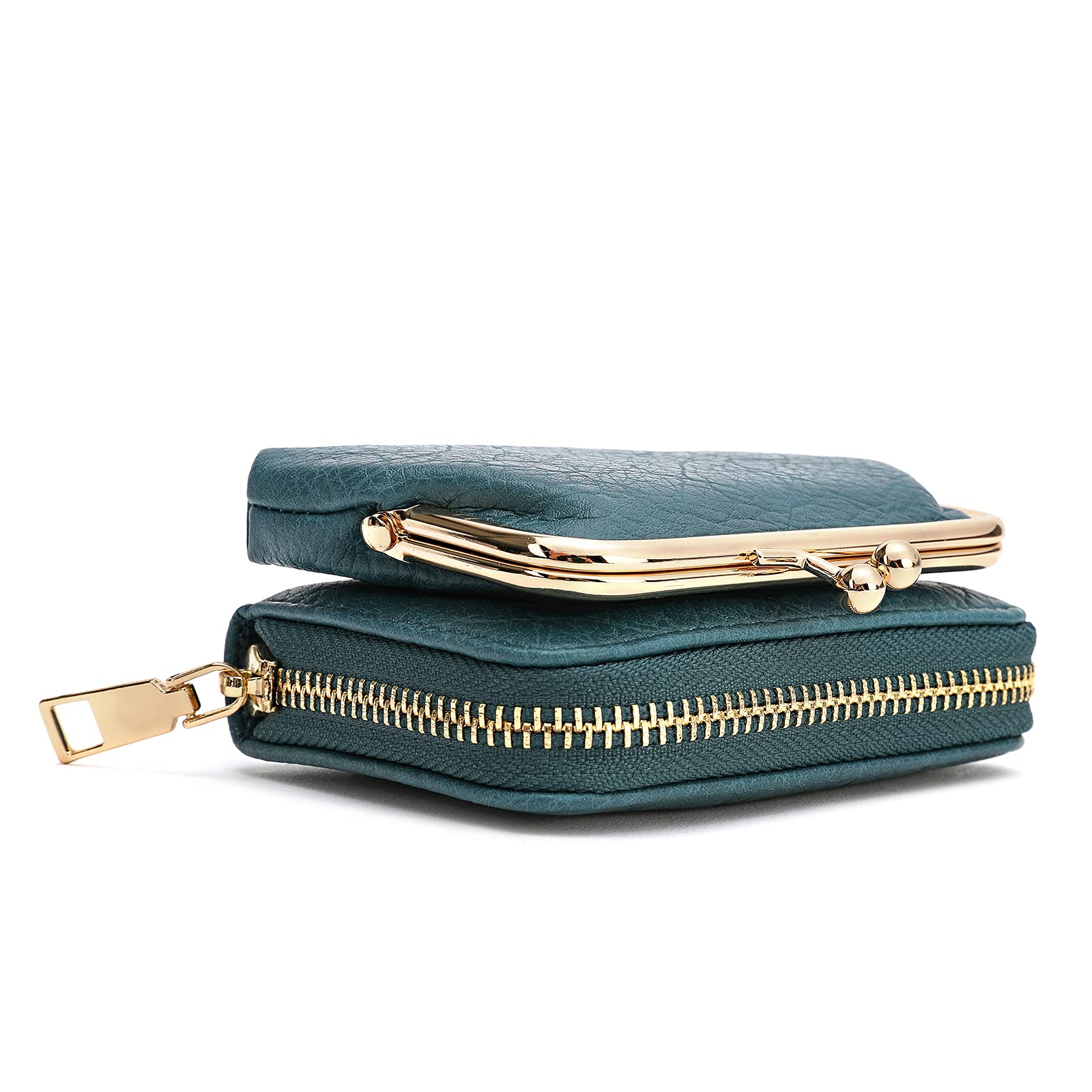 2 in 1 RFID Blocking Wallet & Coin Purse - Slim Credit Card Holder with Zipper Closure - Cute Travel Pouch for Women (Perfect for Everyday Use, Travel & Shopping)