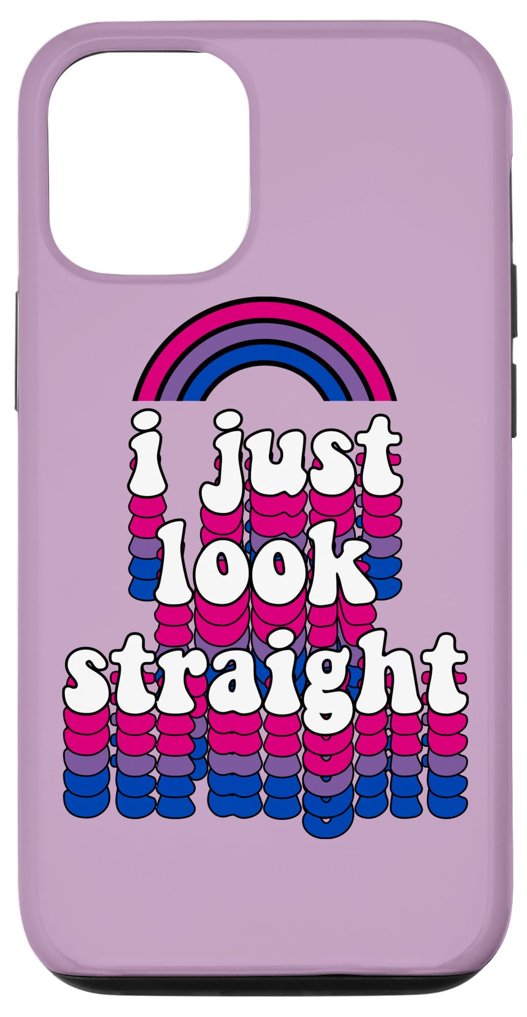 iPhone 12/12 Pro Rainbow Bisexual Pride Flag Phone Case - Durable Protective Cover with LGBTQ+ Design - Perfect for Pride Month, LGBTQ Events & Everyday Use