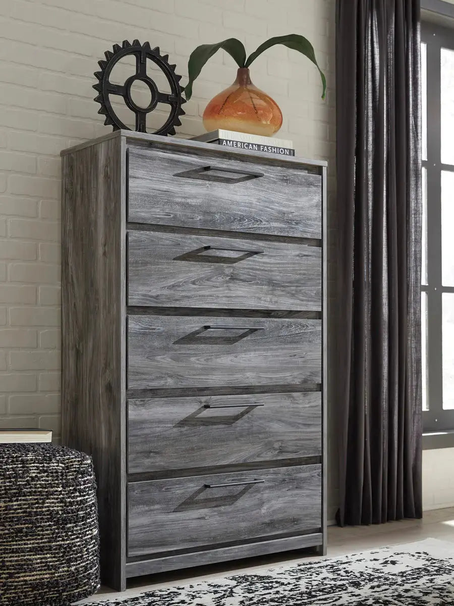 Baystorm Nightstand B221 - Modern Bedside Table with Drawer, Wooden Night Stand for Bedroom, Perfect for Small Spaces & Apartment Living