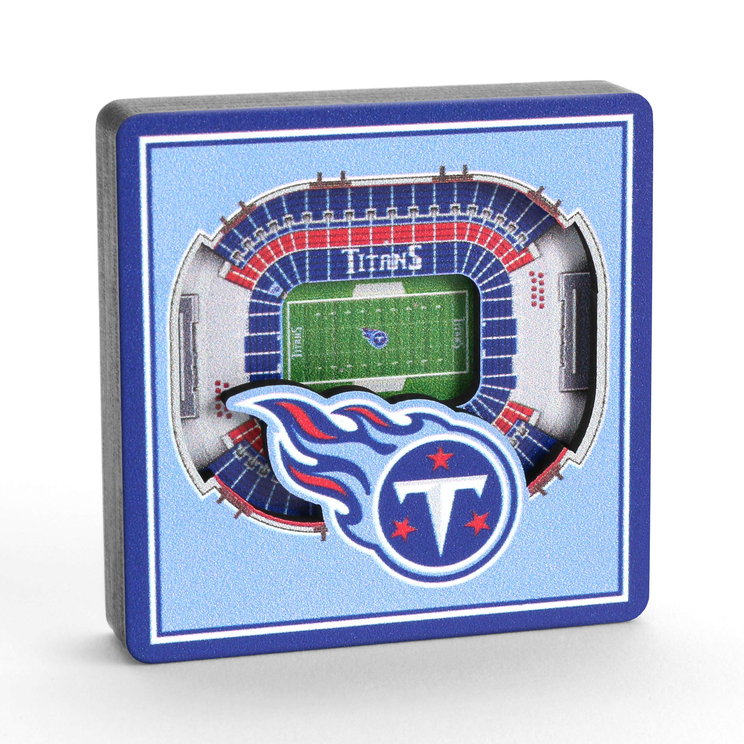 YouTheFan NFL 3D StadiumView Magnet - Officially Licensed Team Logo Magnetic Display for Refrigerators, Lockers & Tailgating - Perfect for Football Fans & Game Day Decor