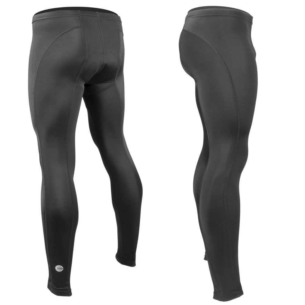 Men's Triumph Padded Cycling Tights - High Performance Compression Spandex Bike Shorts for Road & Mountain Biking - Breathable & Moisture Wicking - Made in USA - Perfect for Long Distance Cycling & Training