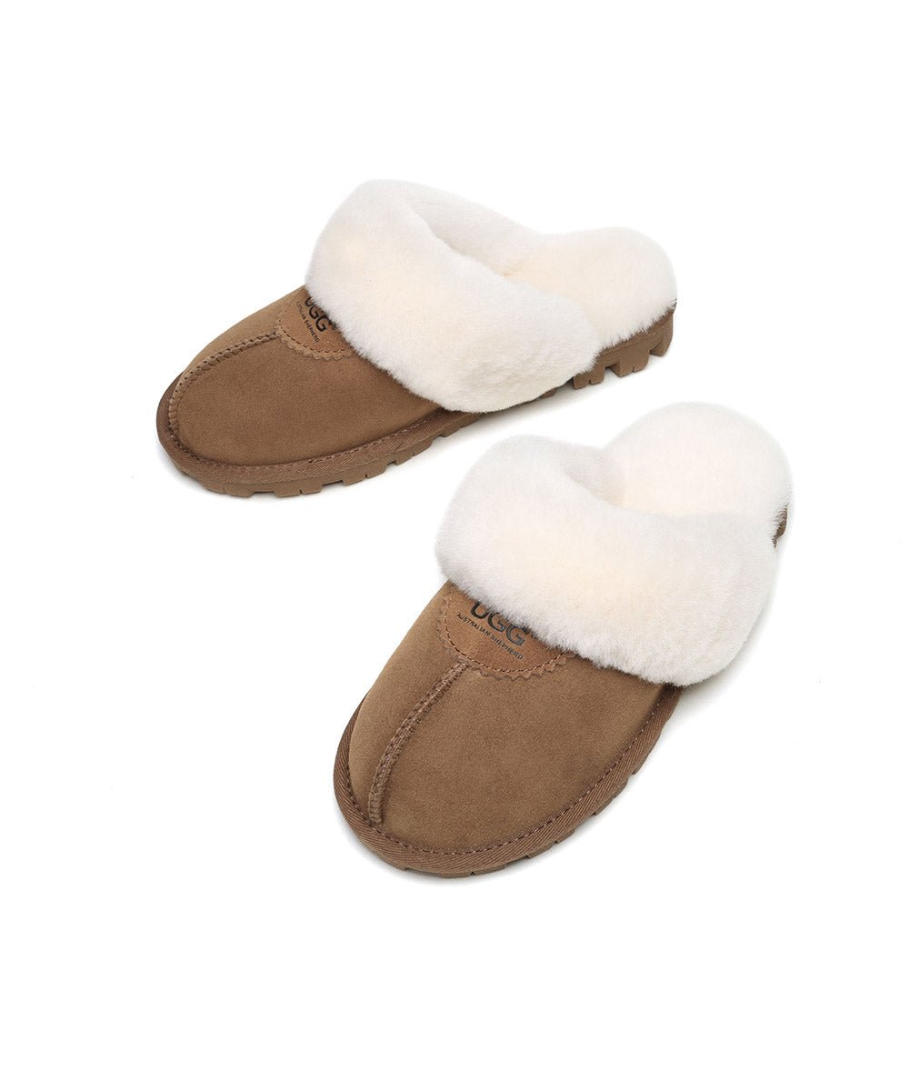 Men's UGG Scuff Slippers - Cozy Indoor/Outdoor House Shoes for Winter Comfort - Perfect for Lounging at Home, Running Errands & Cold Weather Wear