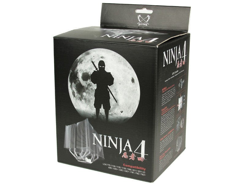 Scythe Ninja 4 CPU Cooler - High Performance Air Cooler for Intel/AMD Processors - Perfect for Gaming PCs and Workstations (Model #SCNJ 4000)