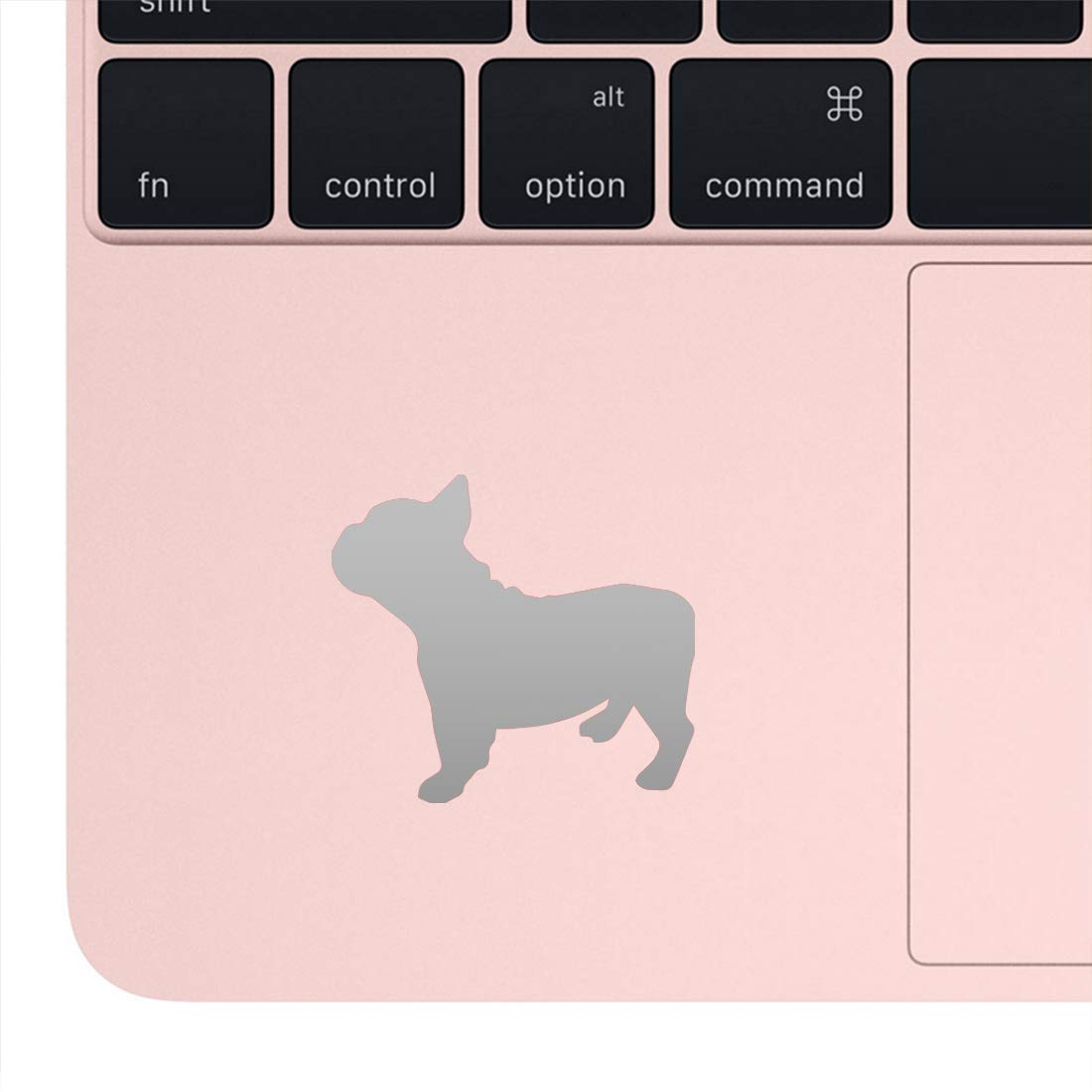 Premium Metallic Silver French Bulldog Vinyl Decal Stickers (Set of 2) - Waterproof, Durable for Laptop, Phone, Helmet, Car, Mug, Wall Decor - Perfect for Pet Lovers & Home Office Customization
