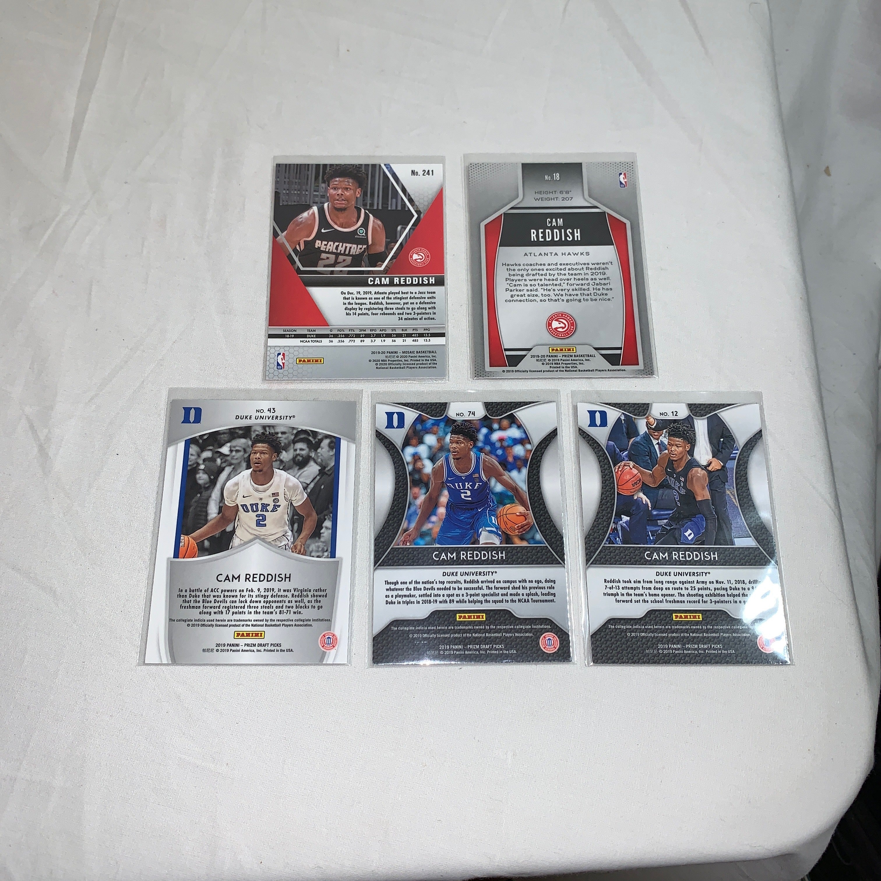 2019 Cam Reddish Rookie Basketball Cards - PSA Graded Collectible Sports Memorabilia for NBA Fans and Card Collectors - Perfect for Trading, Investing, and Displaying in Your Sports Collection