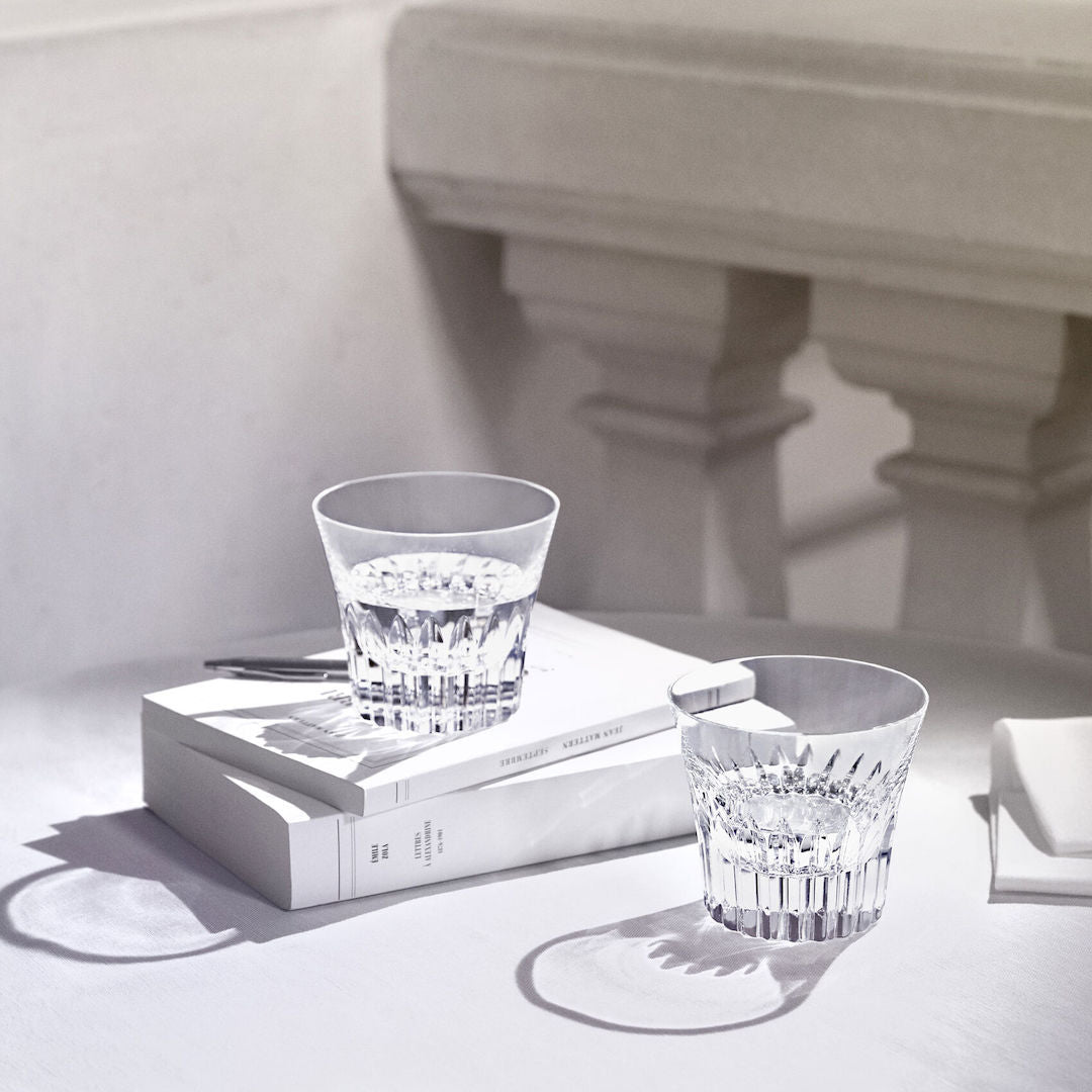 Premium Crystal Glass Tumblers Set of 2 - 16oz Elegant Drinking Glasses for Water, Juice & Cocktails - Perfect for Home, Parties & Gifts
