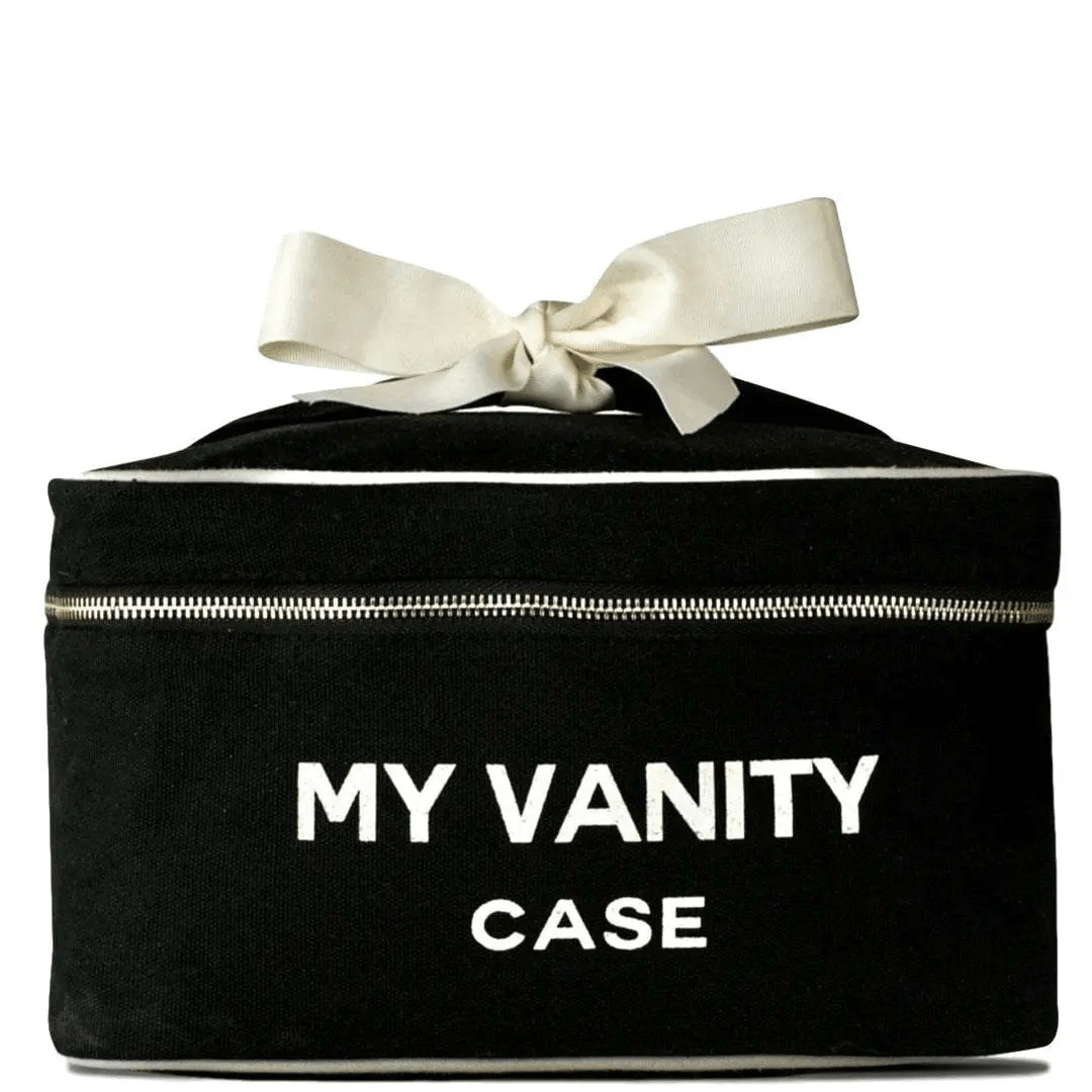 Large Black Beauty Vanity Box with Mirror - Perfect for Makeup Storage & Organizer, Travel Cosmetic Case for Women & Girls - Ideal for Bedroom, Bathroom & Salon Use