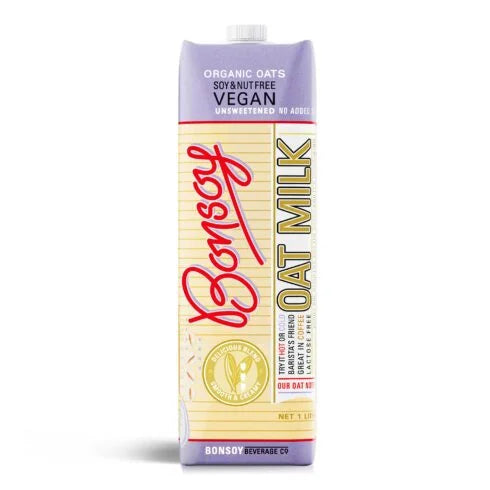 Organic Bonsoy Oat Milk - Dairy-Free, Vegan & Gluten-Free Alternative for Coffee, Smoothies & Baking | Perfect for Lattes, Cereal & Healthy Recipes
