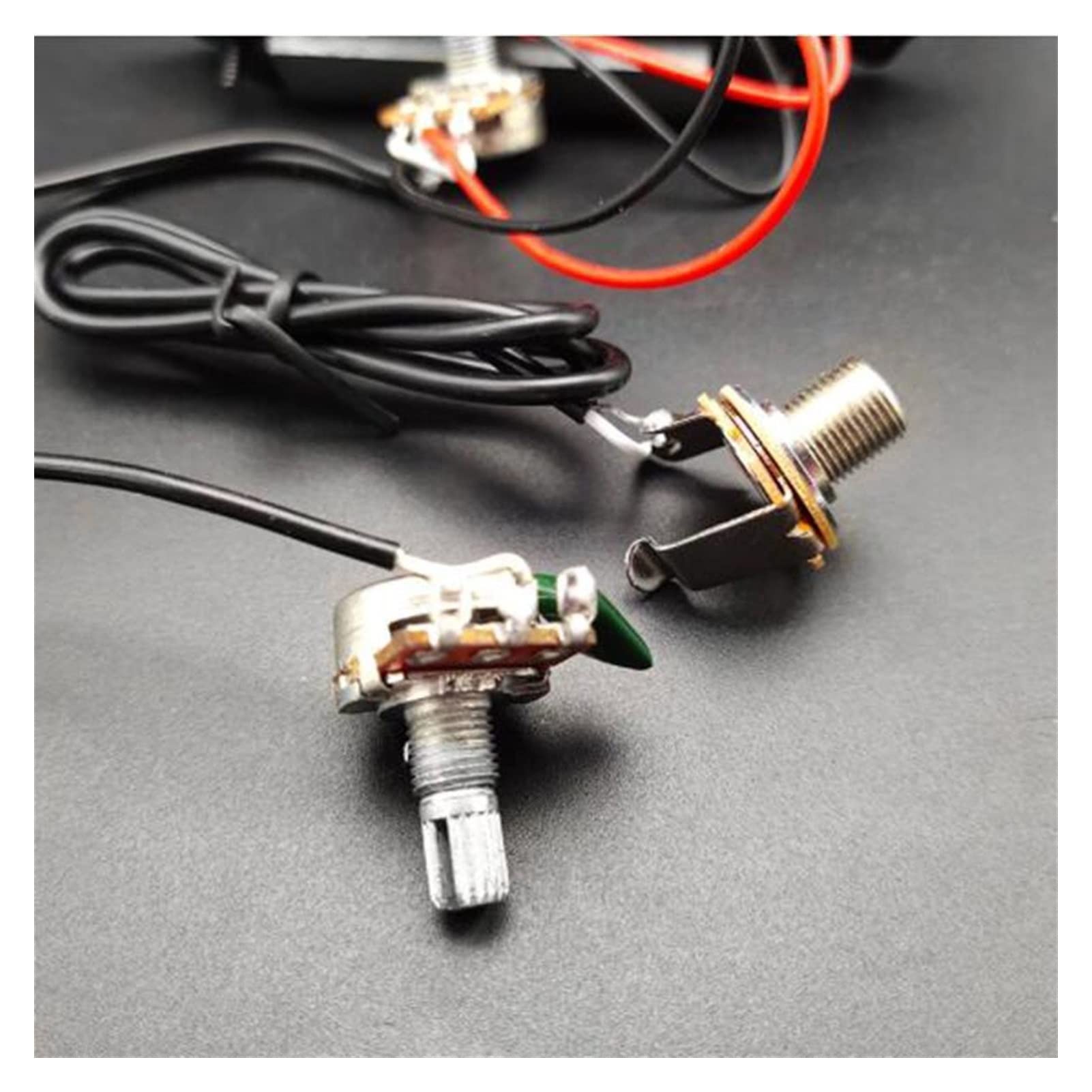 Electric Guitar Pickup Harness Kit - 1T1V Prewired for Easy Installation